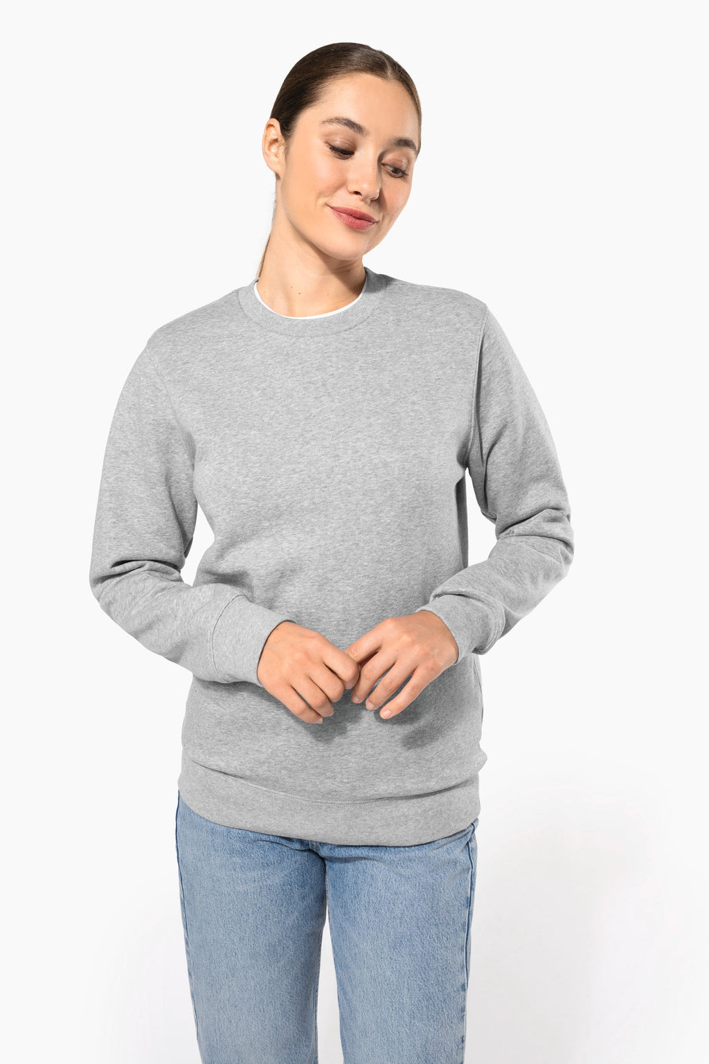 Sweatshirt decote redondo 80/20 unissexo