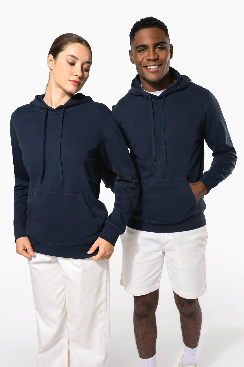 Sweatshirt com capuz 80/20 unissexo - Cinzento oxford