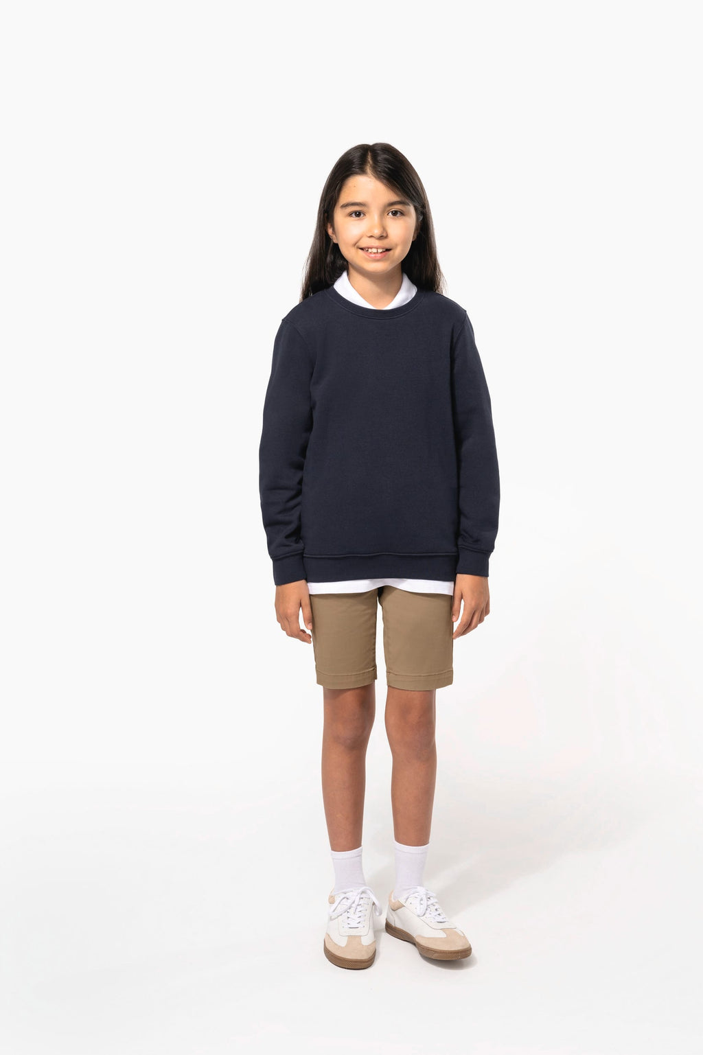 Sweatshirt decote redondo de criança