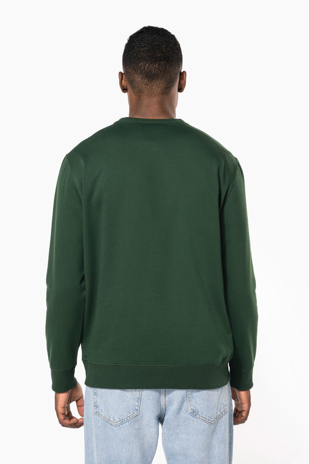 Sweatshirt decote redondo reciclada unissexo