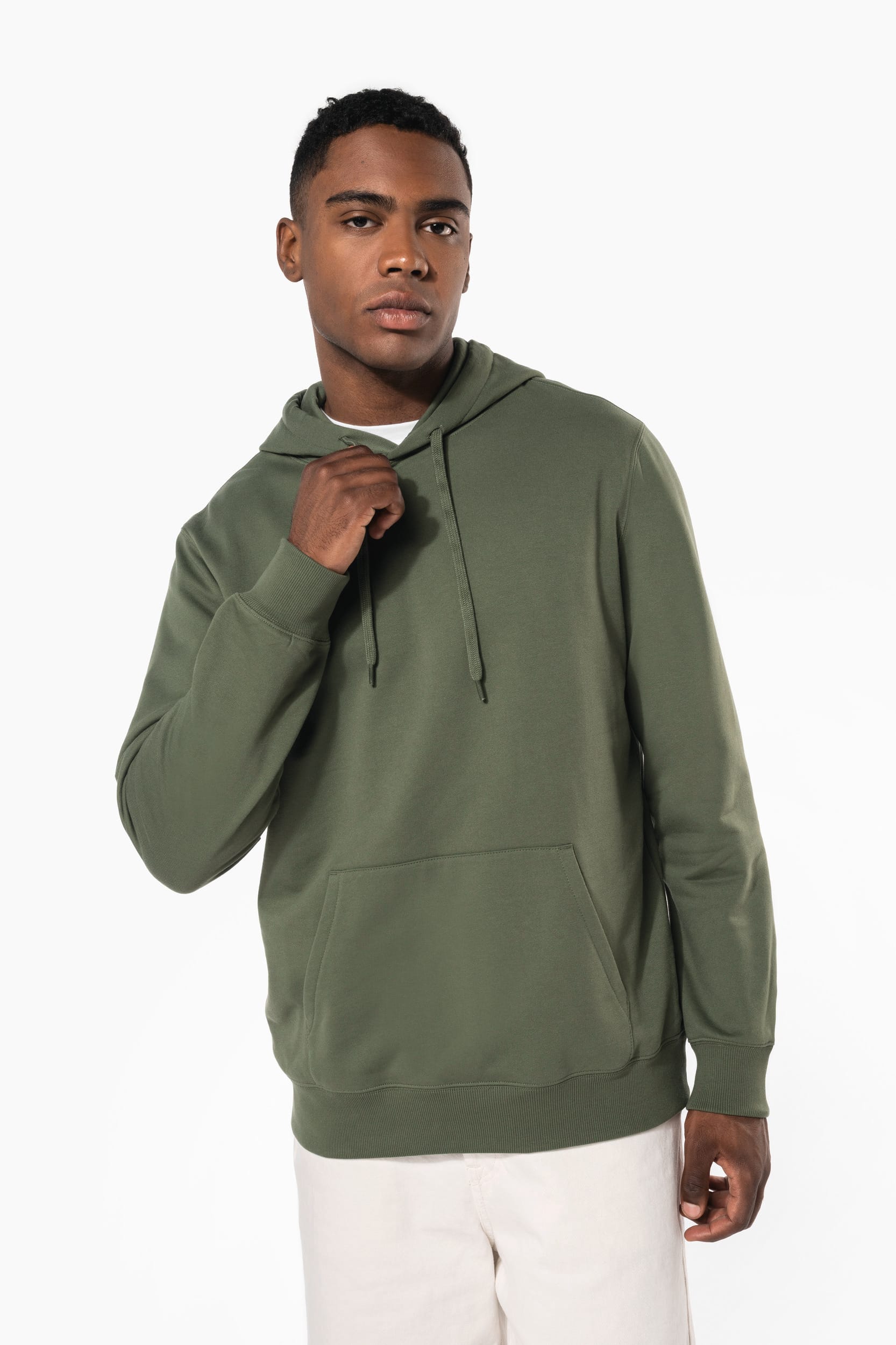 Sweatshirt reciclada com capuz unissexo