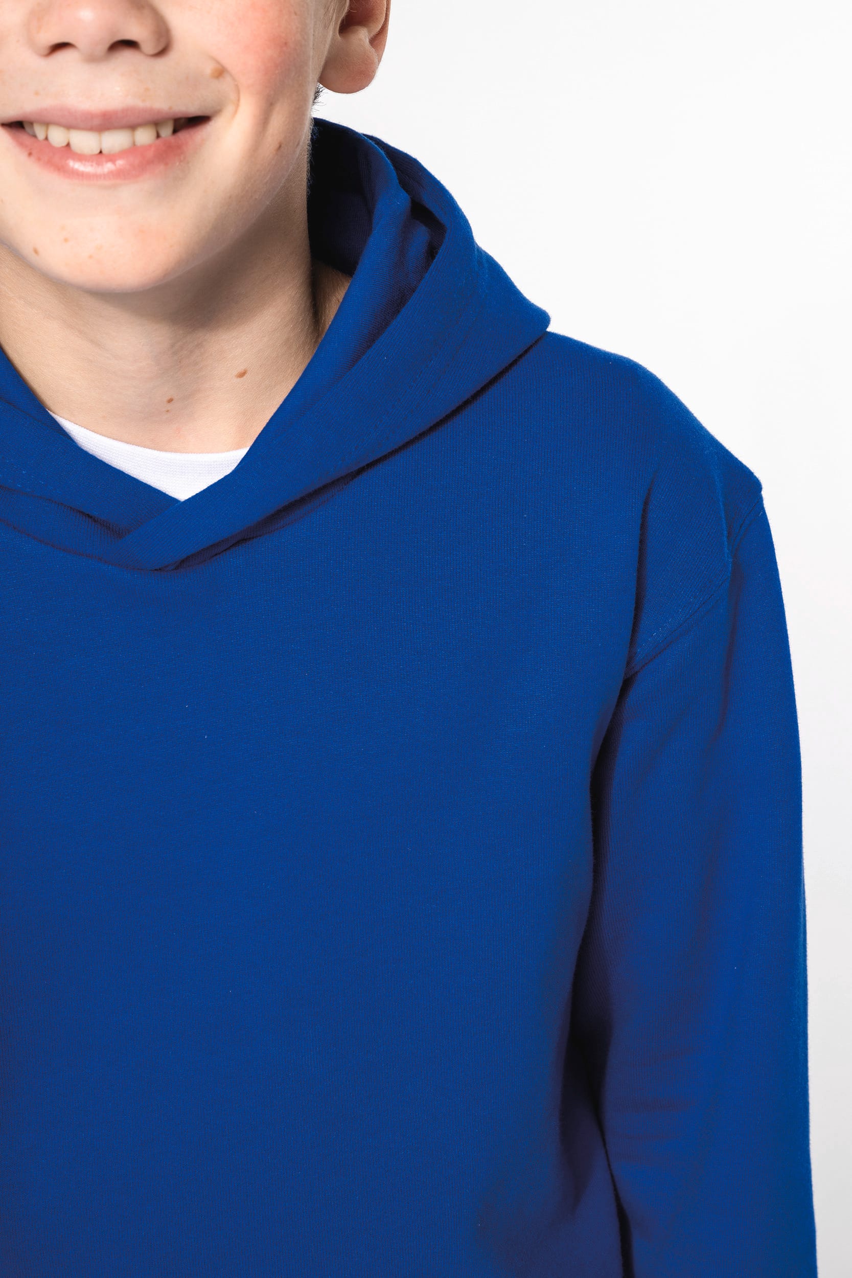 Sweatshirt reciclada com capuz criança