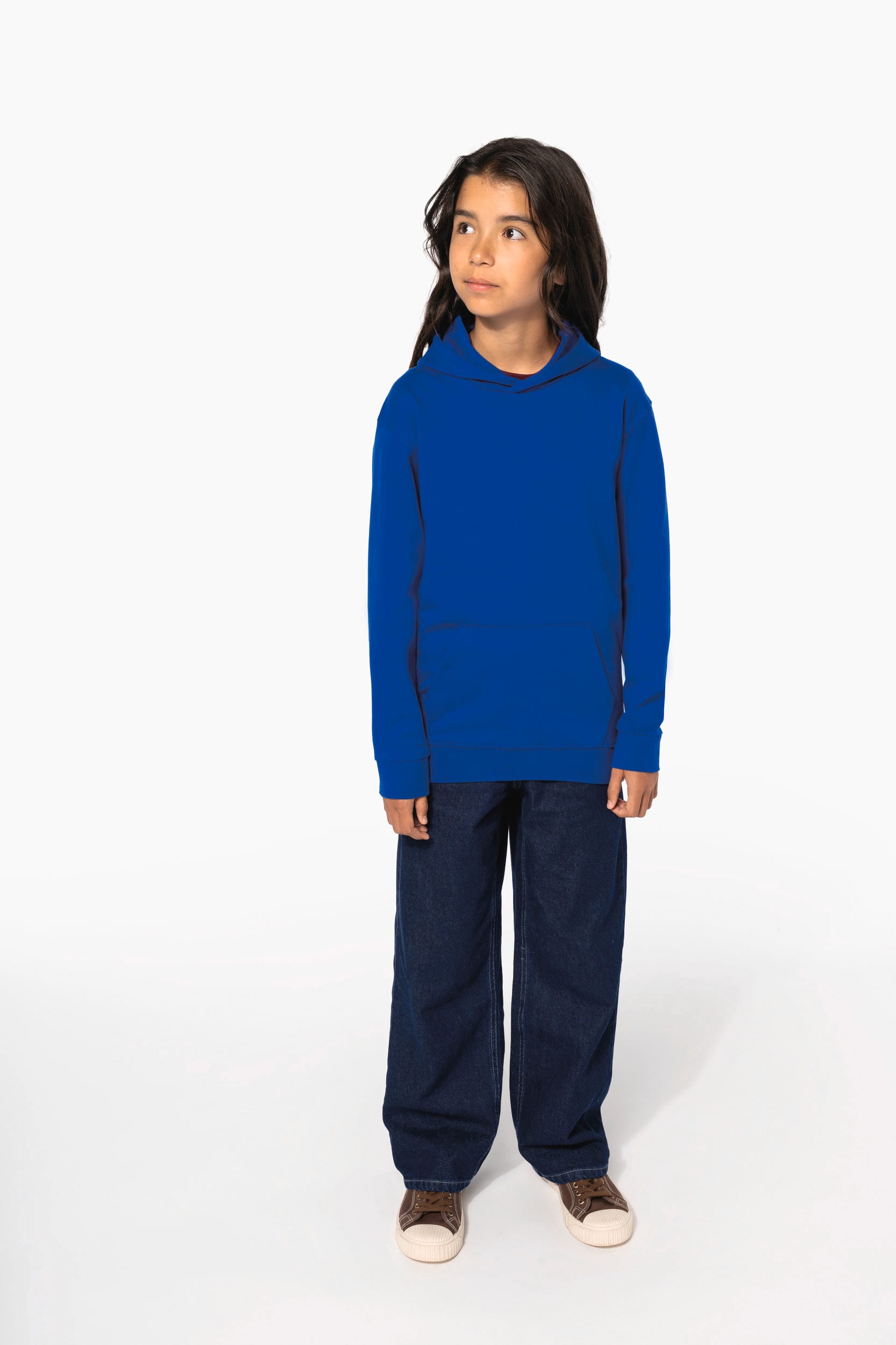 Sweatshirt reciclada com capuz criança