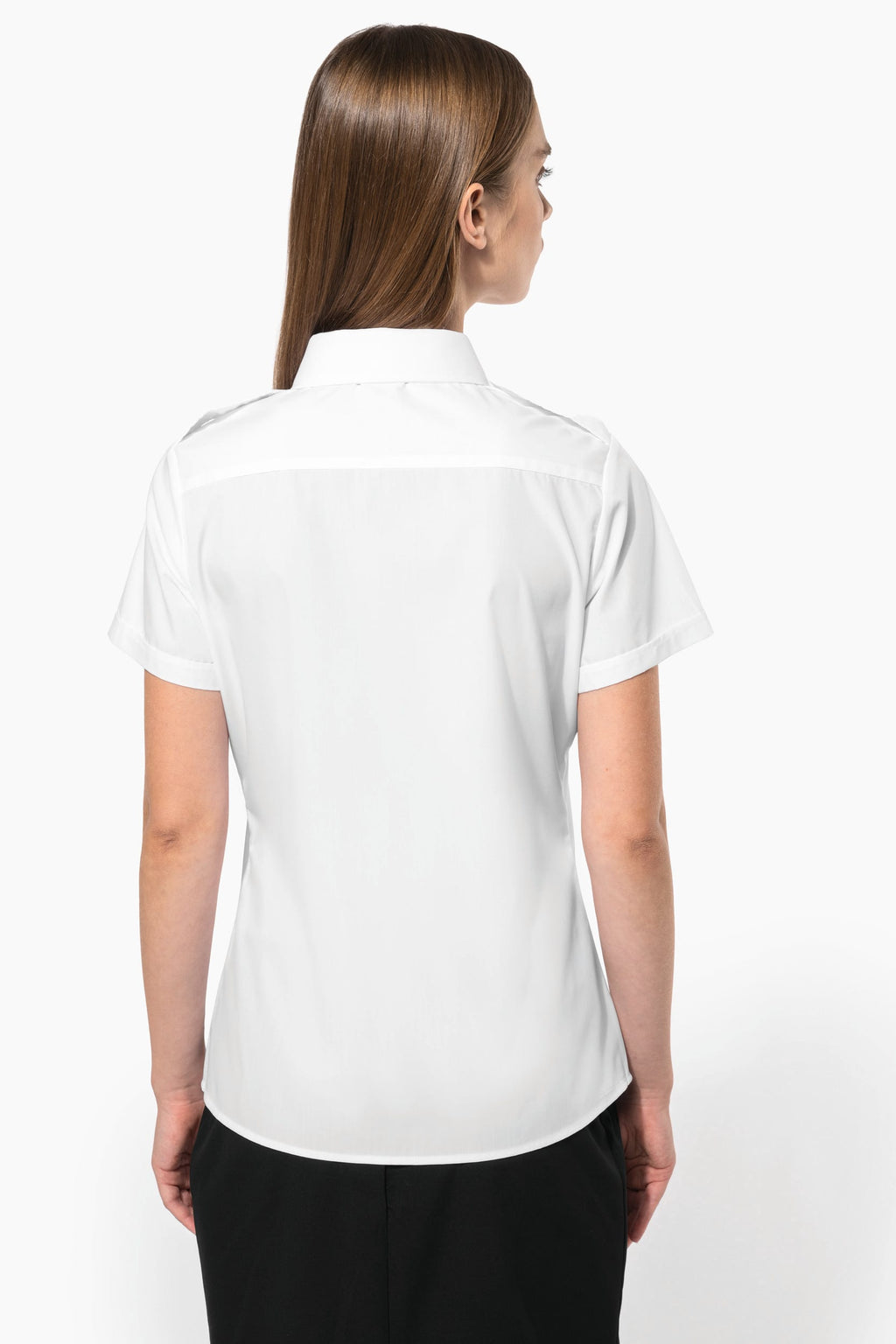 Camisa piloto de senhora de manga curta