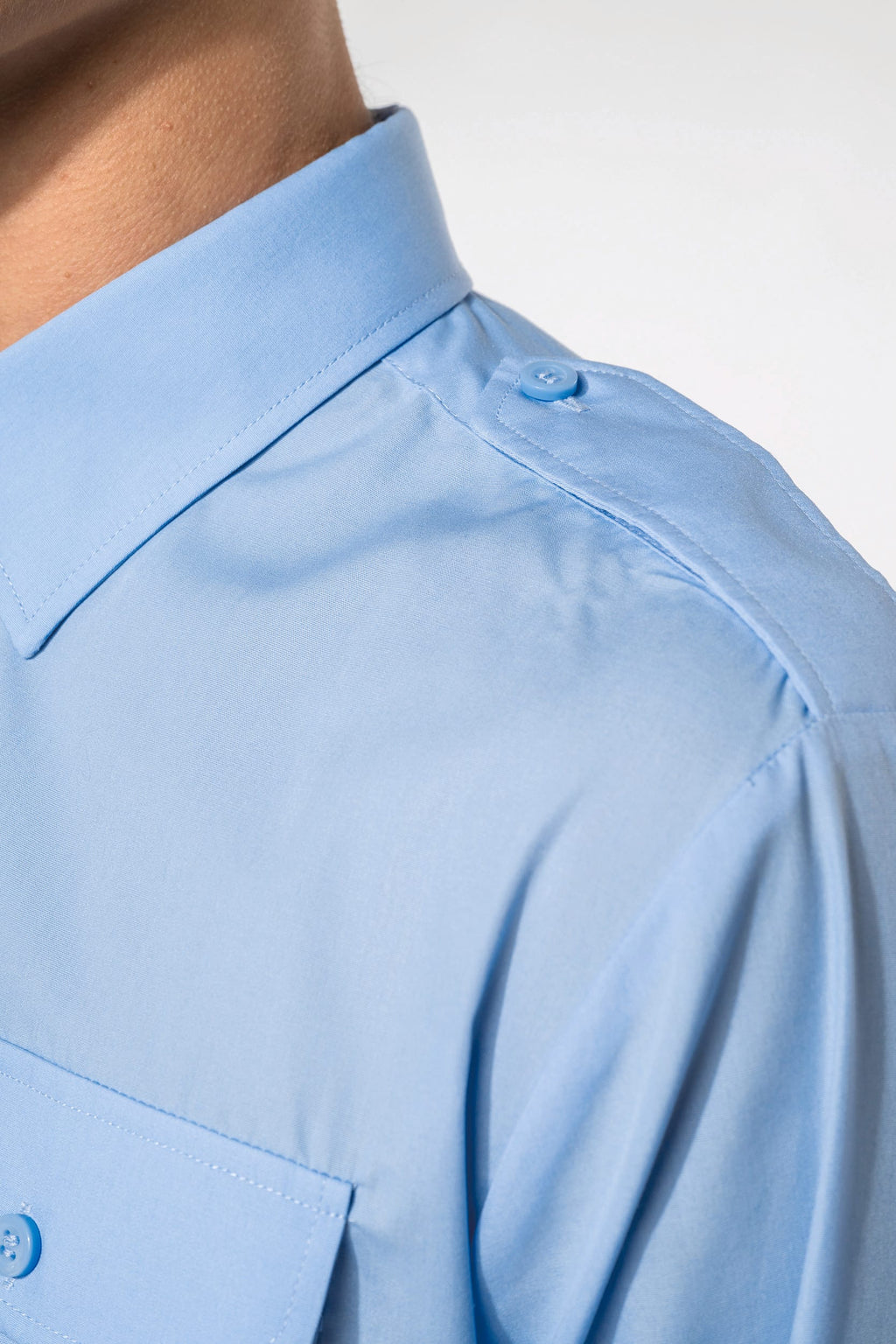 Camisa piloto de homem de manga comprida
