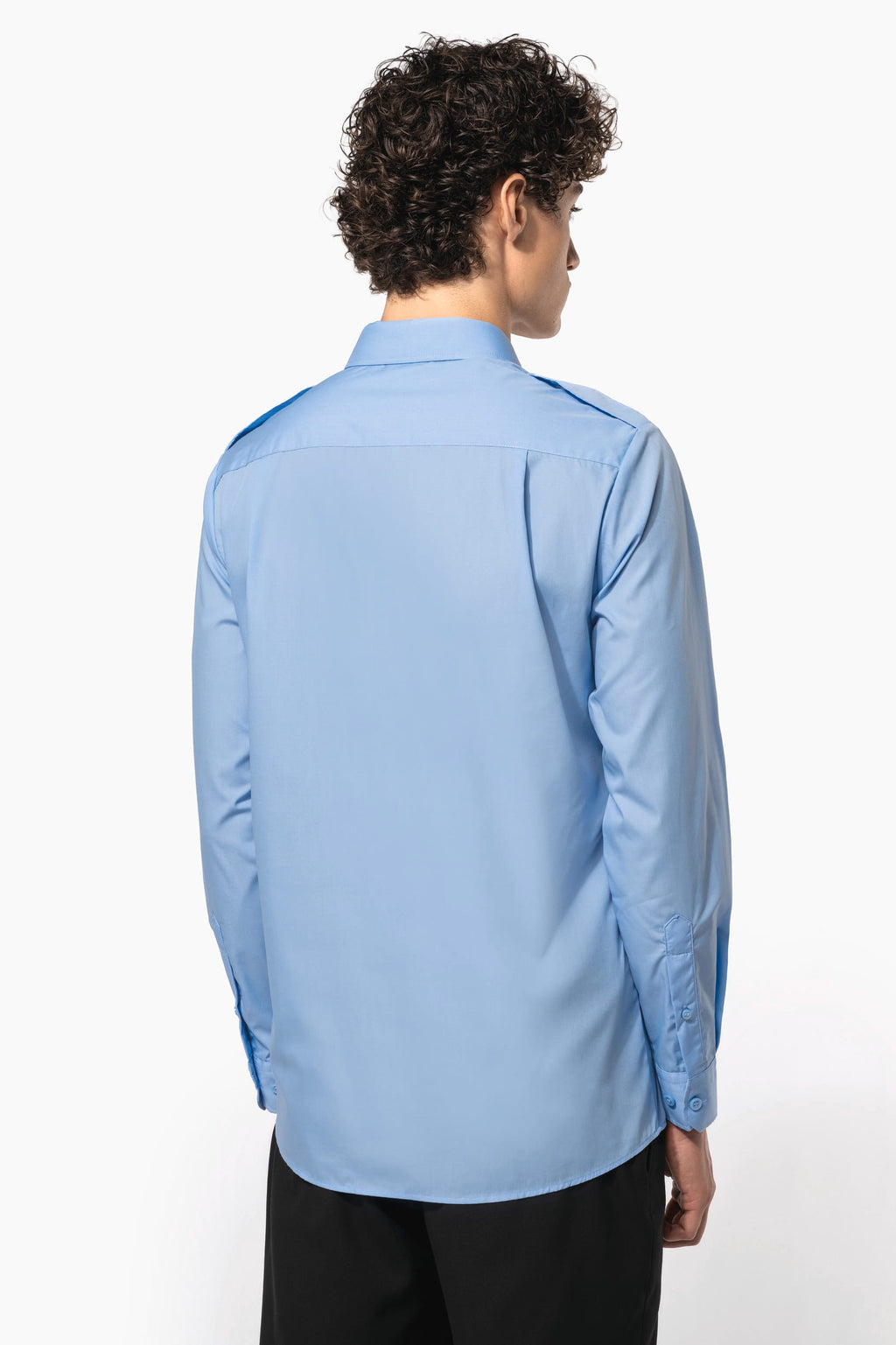 Camisa piloto de homem de manga comprida