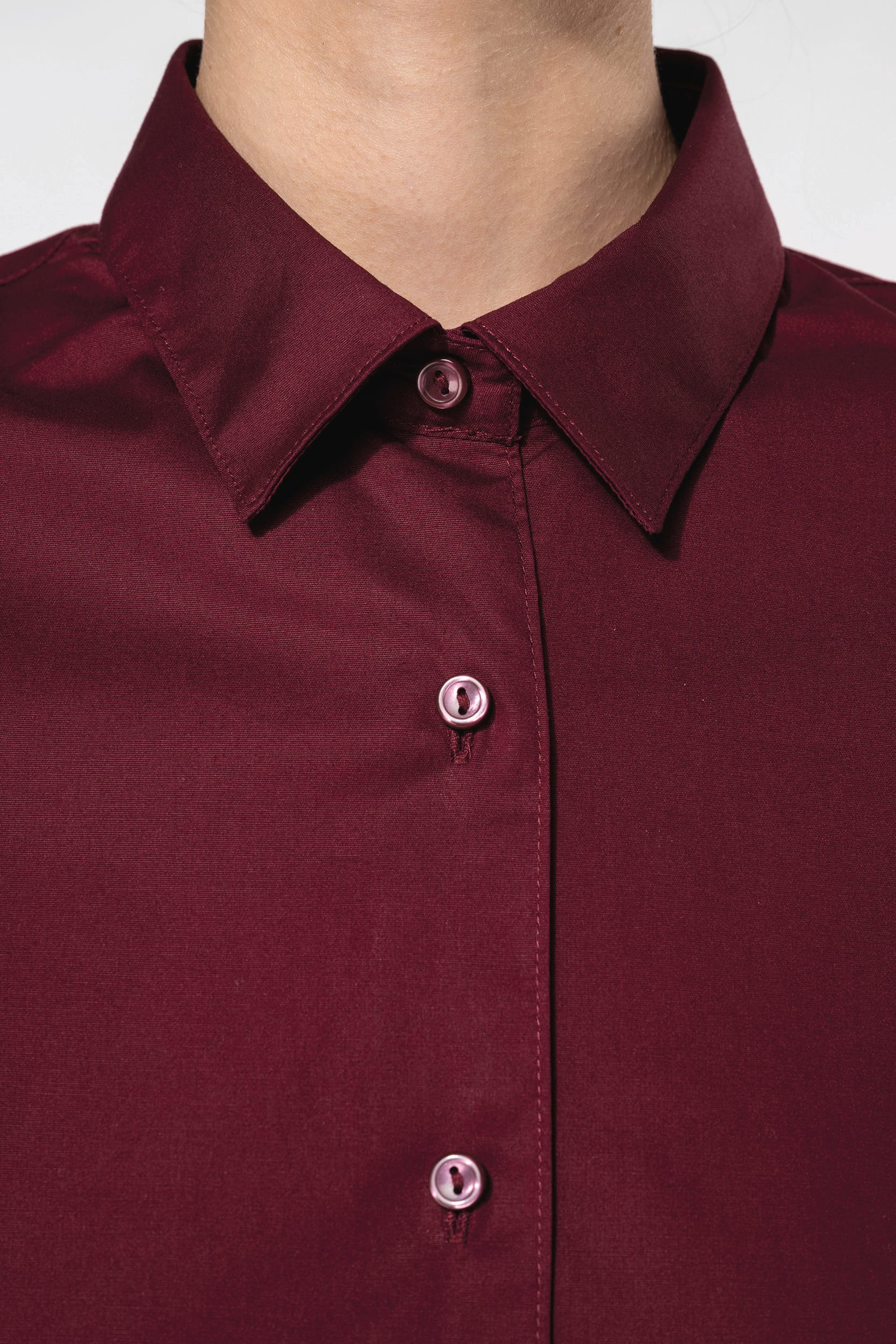 Camisa de senhora manga comprida com Stretch