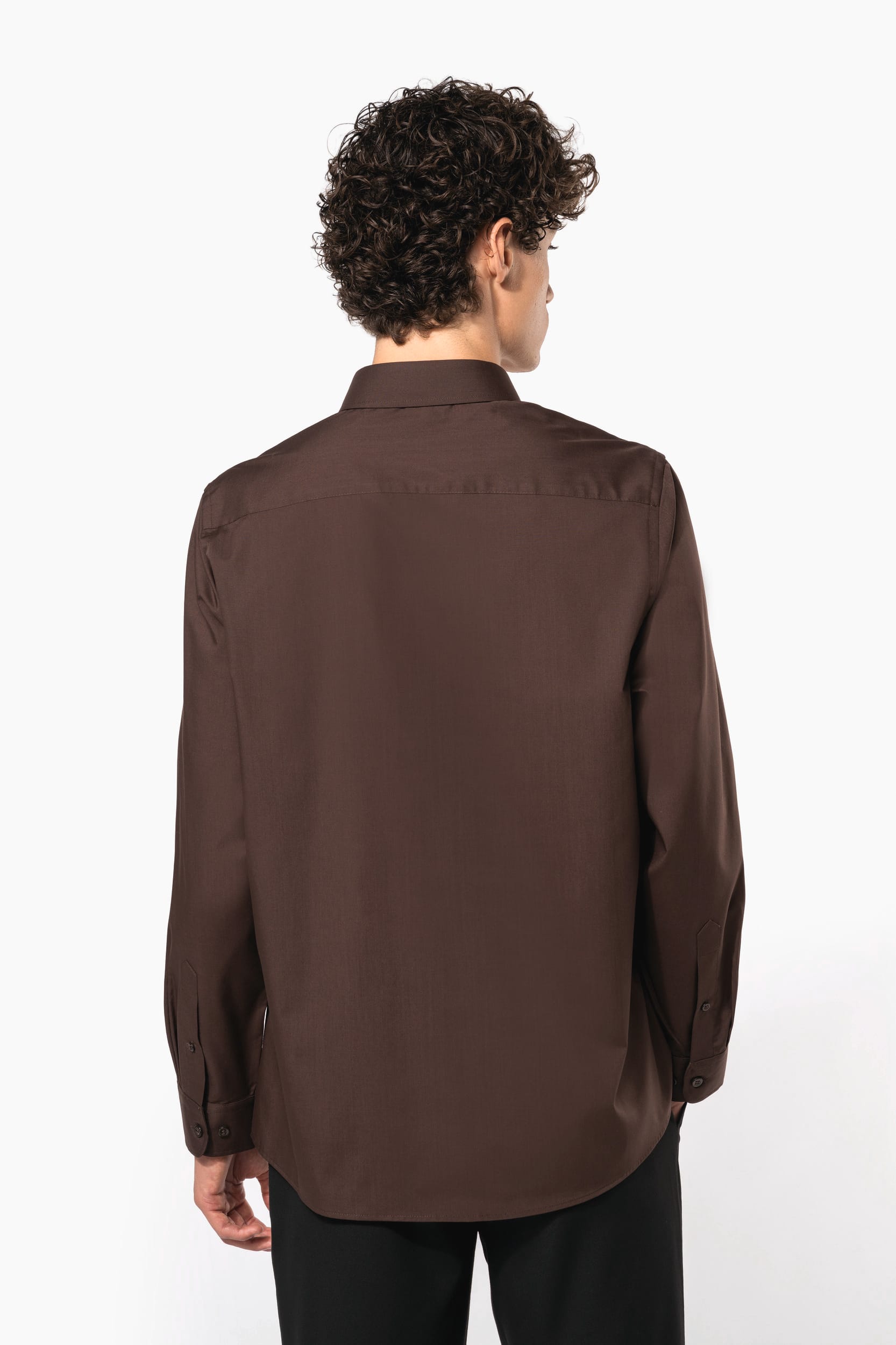 Camisa popeline poliéster / algodão de tratamento fácil