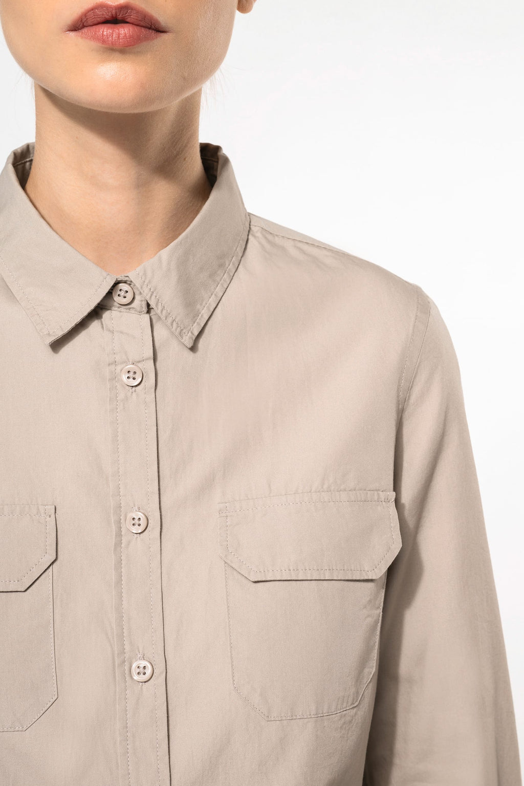 Camisa Safari de senhora manga comprida