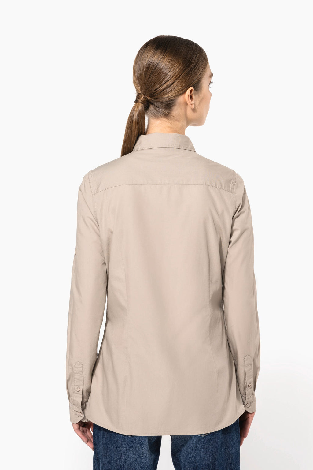 Camisa Safari de senhora manga comprida