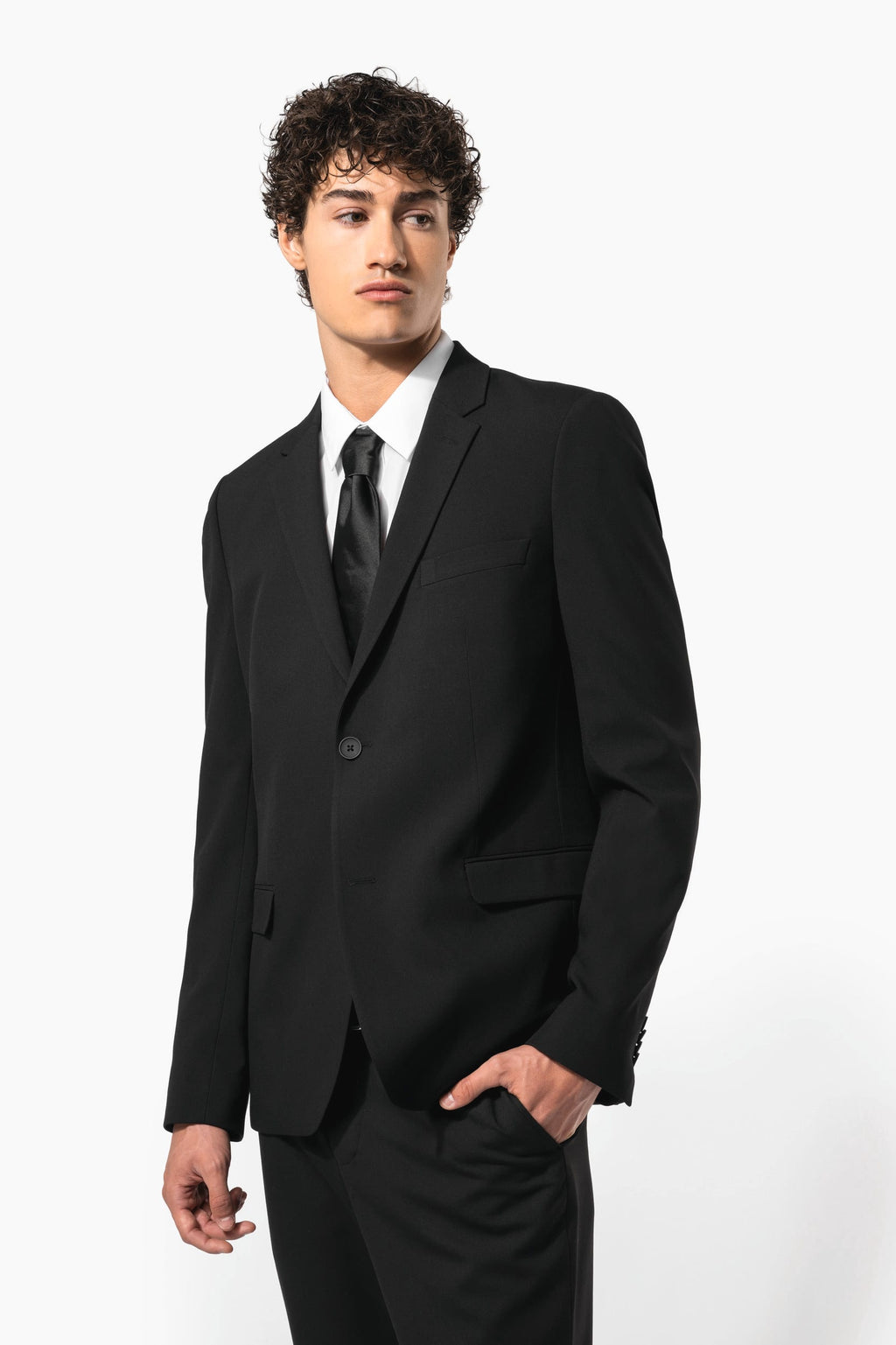 Blazer de Homem em Viscose e Poliéster - Antracite mesclado