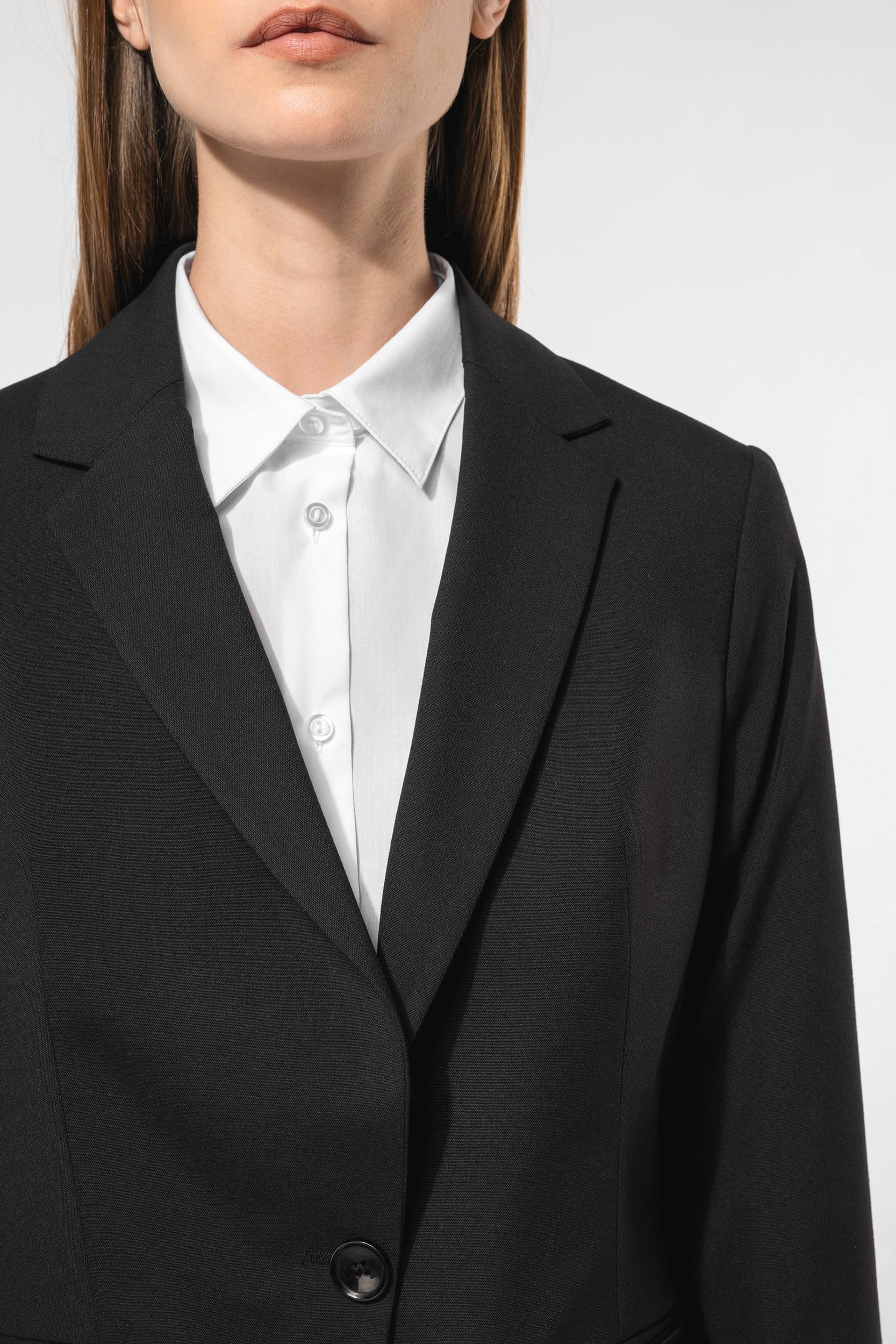 Blazer de Senhora em Viscose e Poliéster