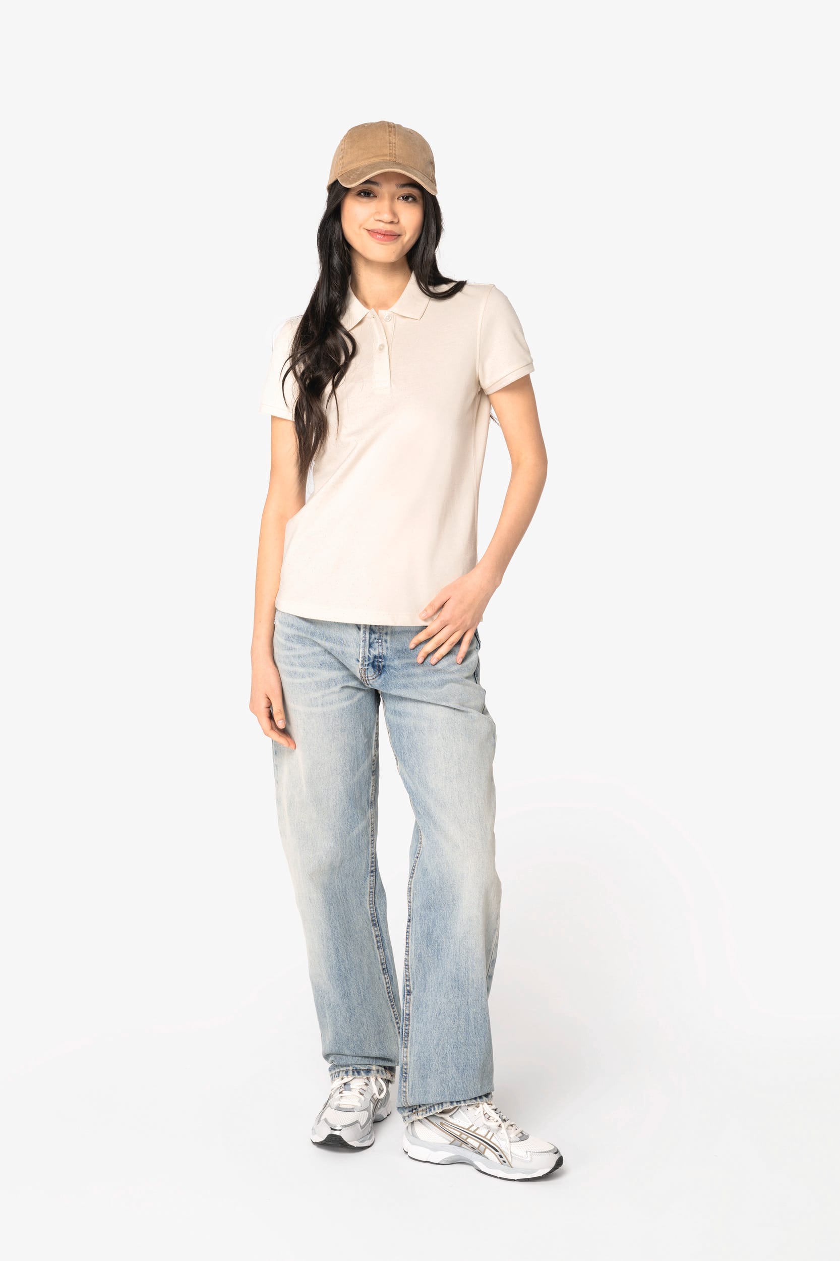 Polo sustentável em malha piqué de senhora