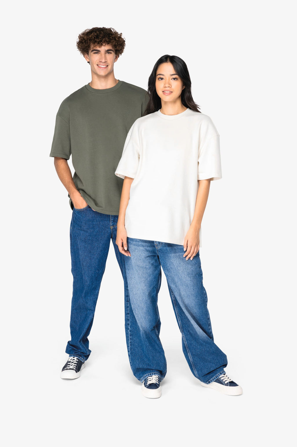 T-shirt sustentável oversize French Terry unissexo