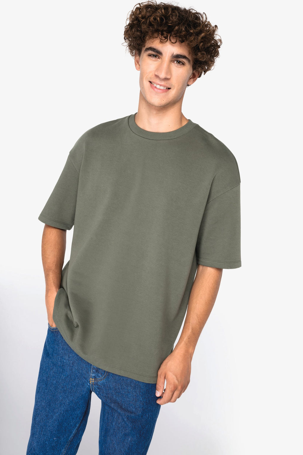 T-shirt sustentável oversize French Terry unissexo