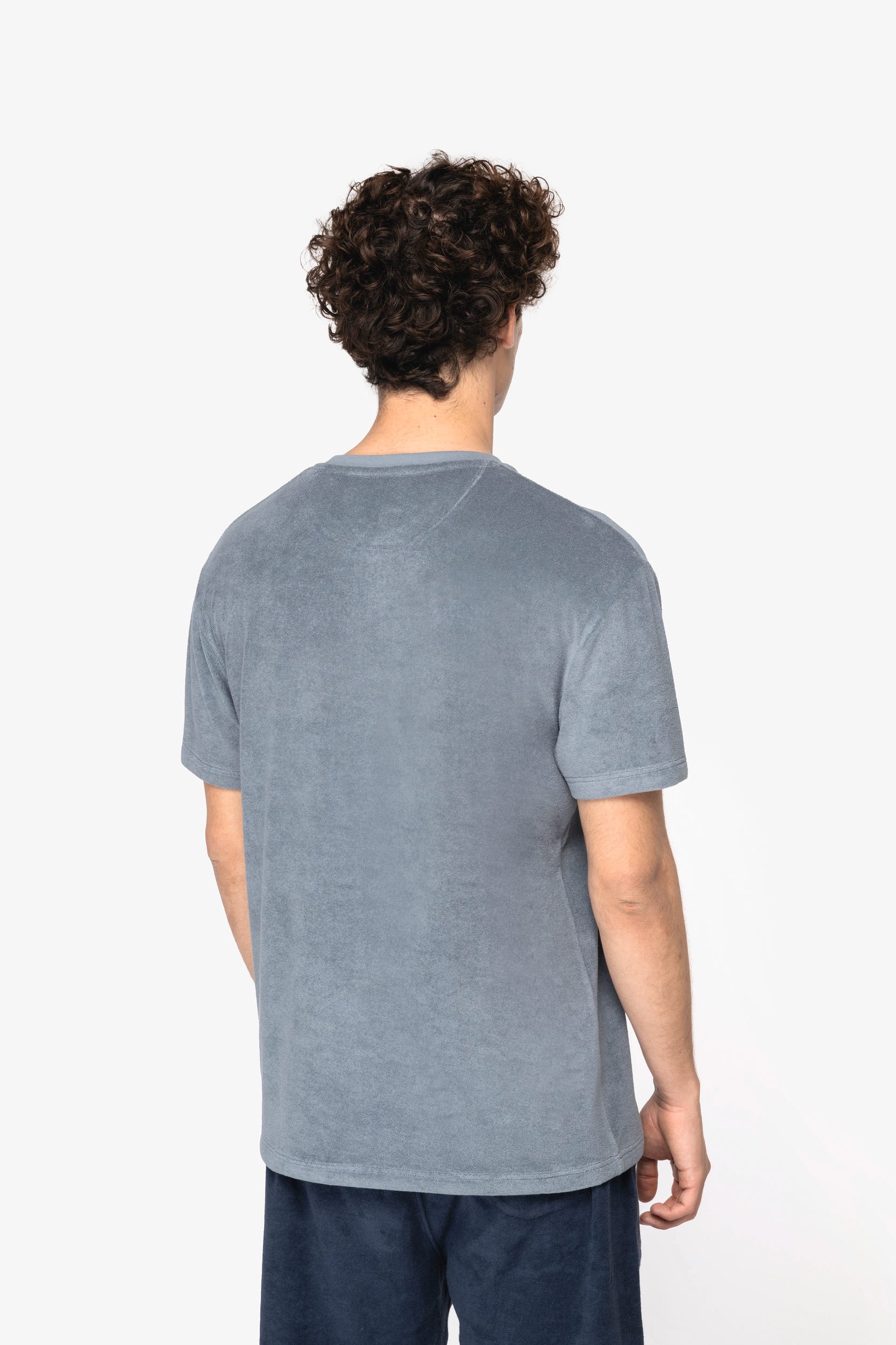 T-shirt sustentável em malha turca de homem