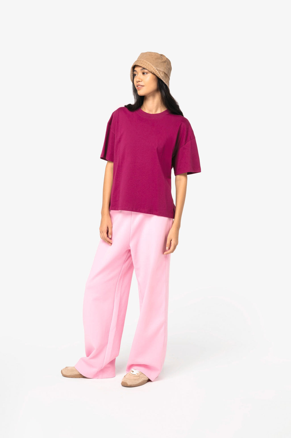 T-shirt sustentável oversize de senhora