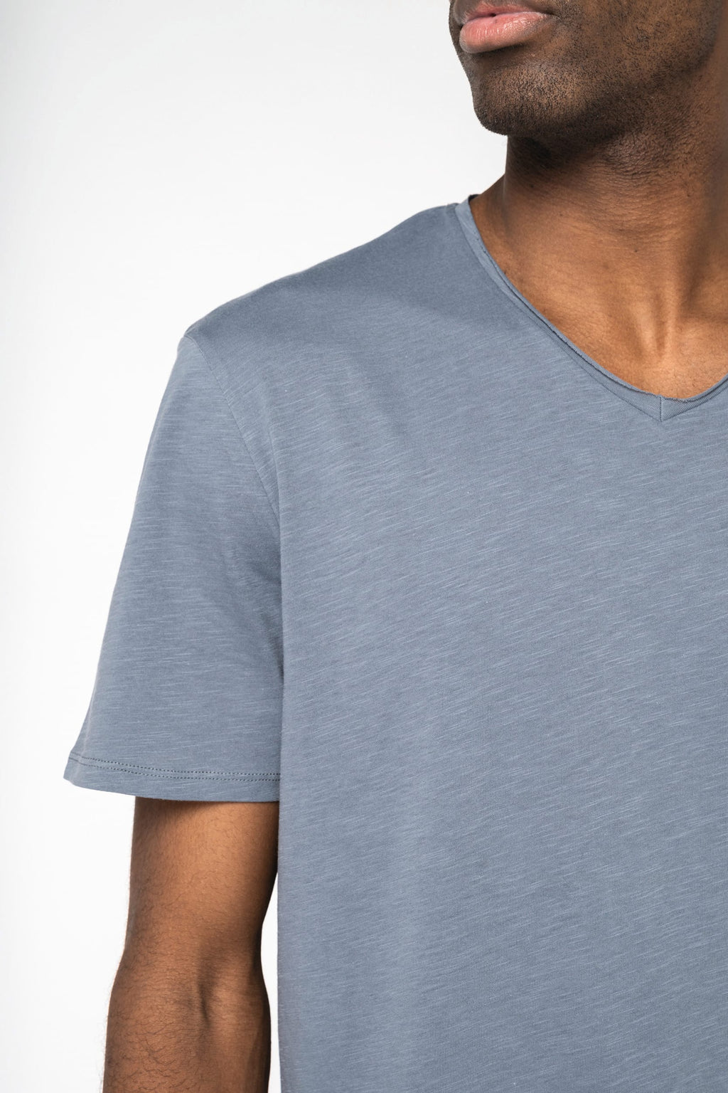 T-shirt sustentável slub sem acabamento de homem