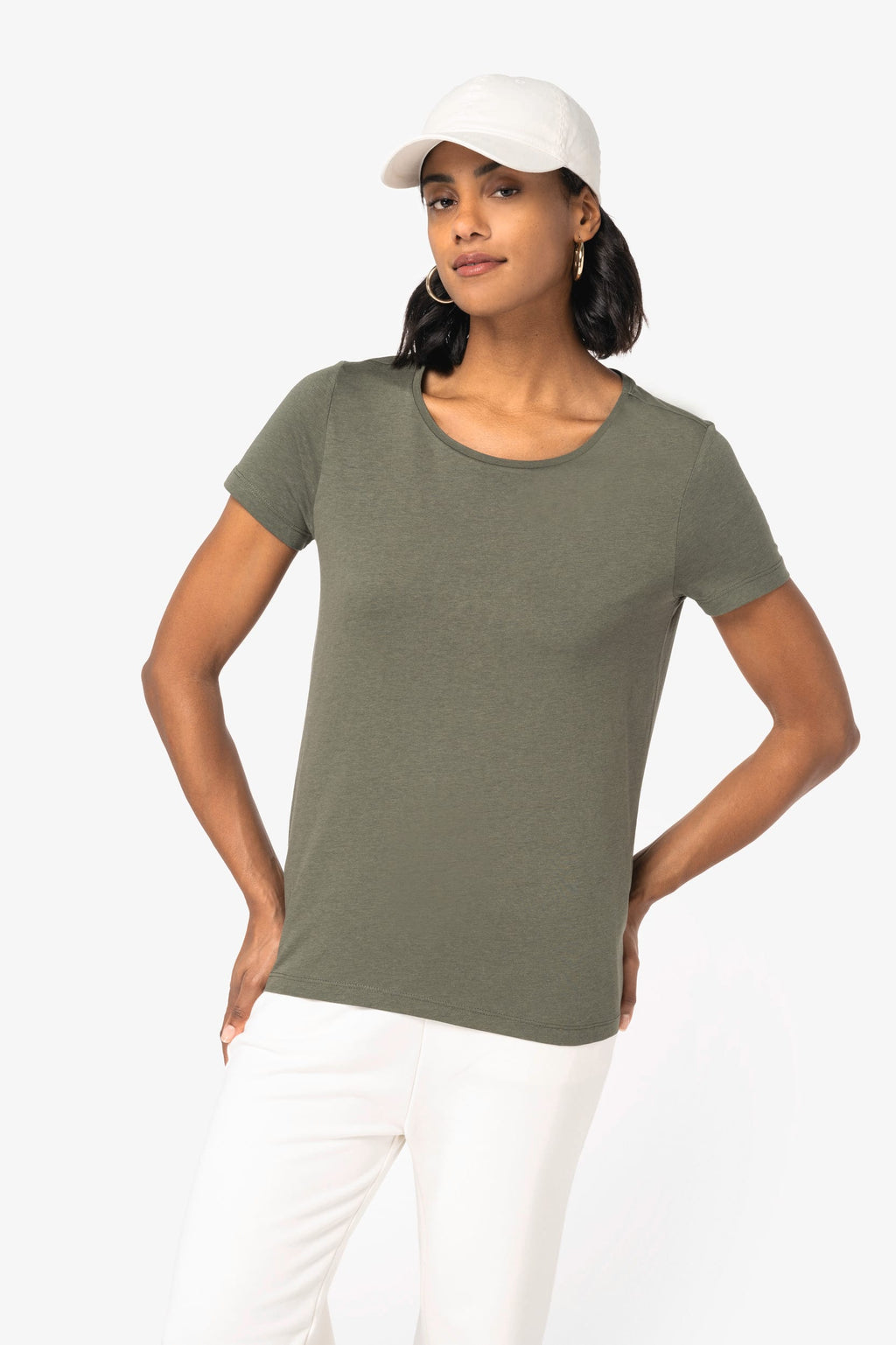 T-shirt em modal de senhora - Preto