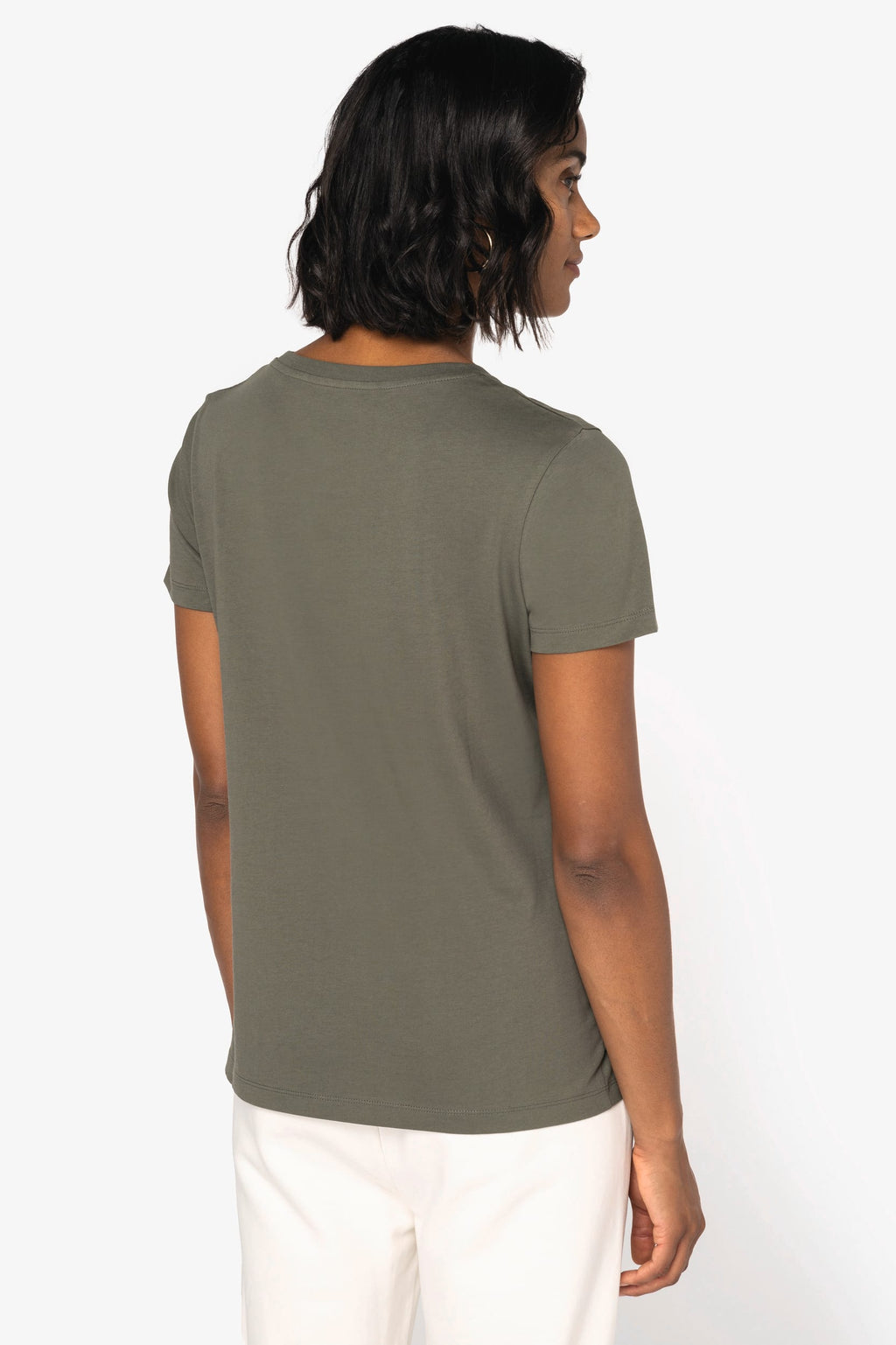 T-shirt sustentável de senhora