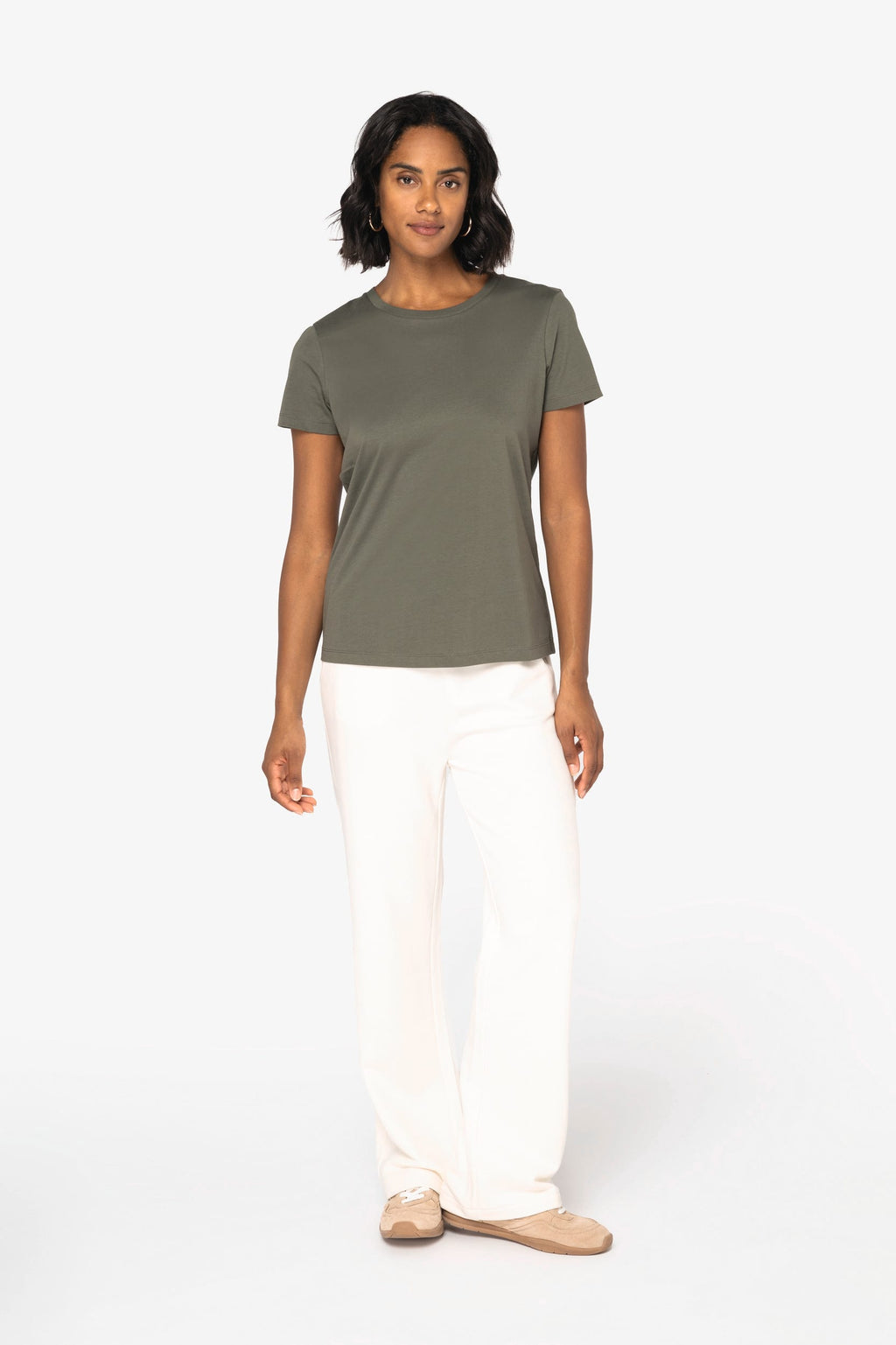 T-shirt sustentável de senhora