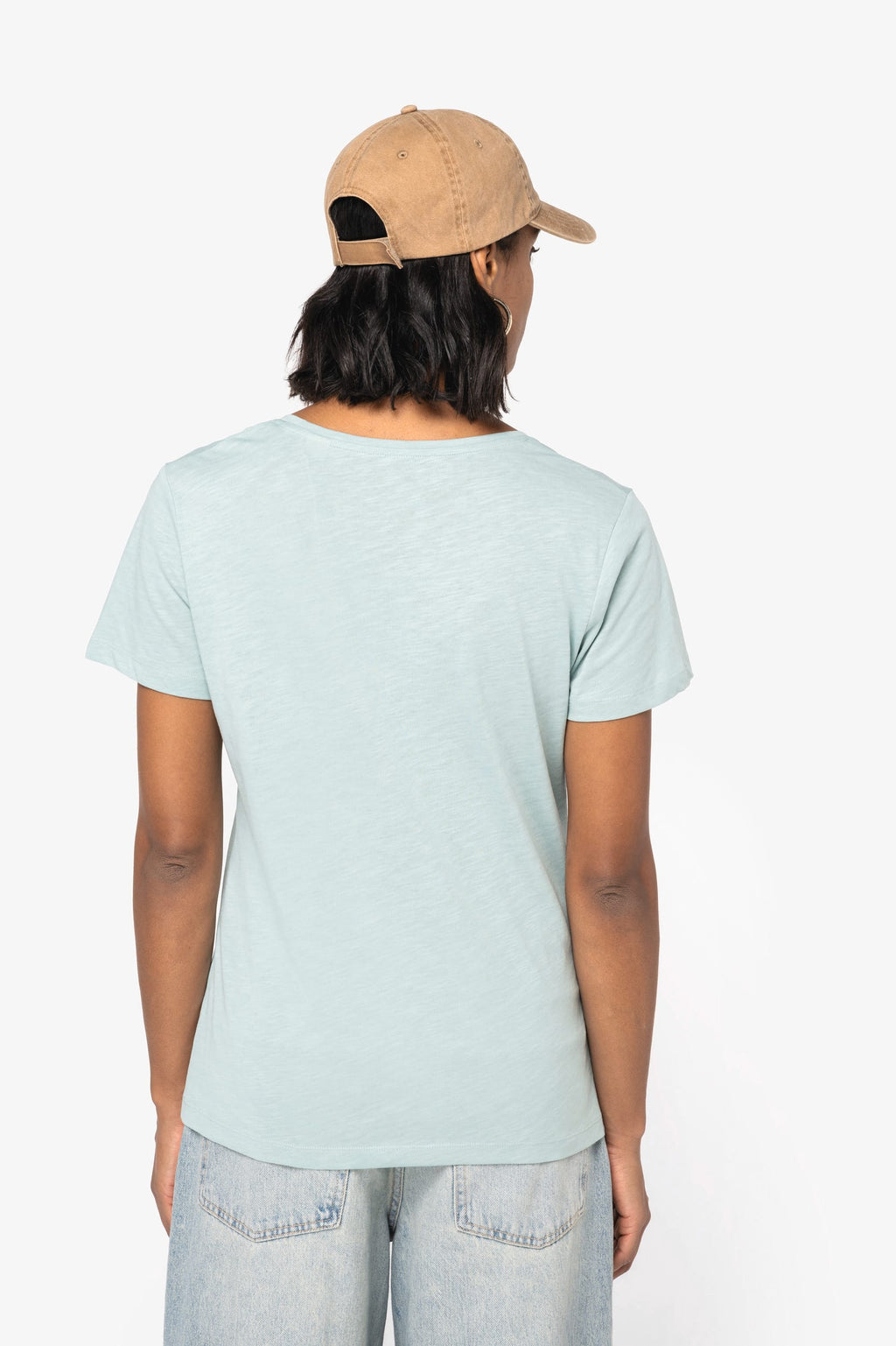 T-shirt sustentável slub de senhora