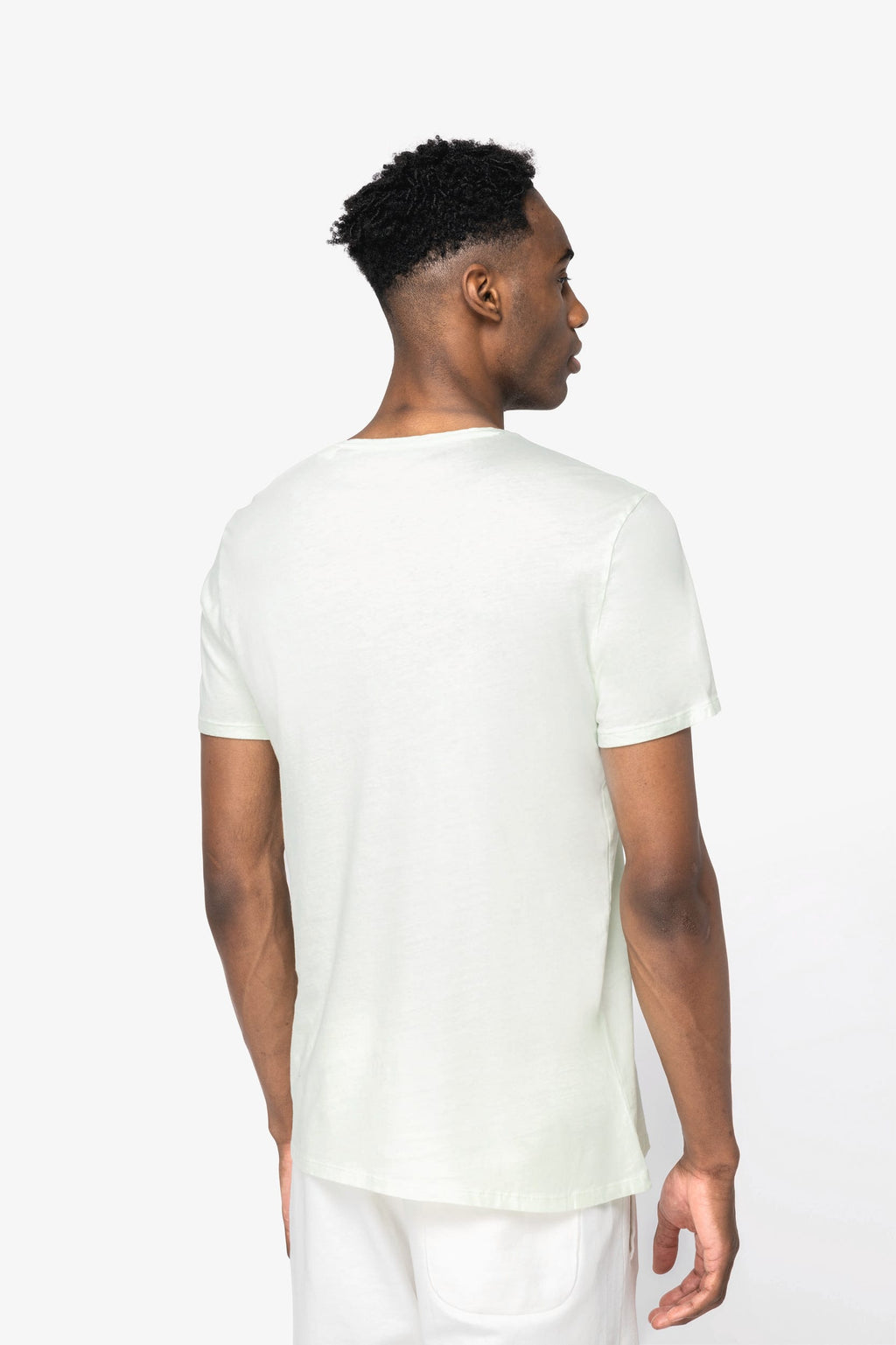 T-shirt sustentável com aspecto lavado unissexo