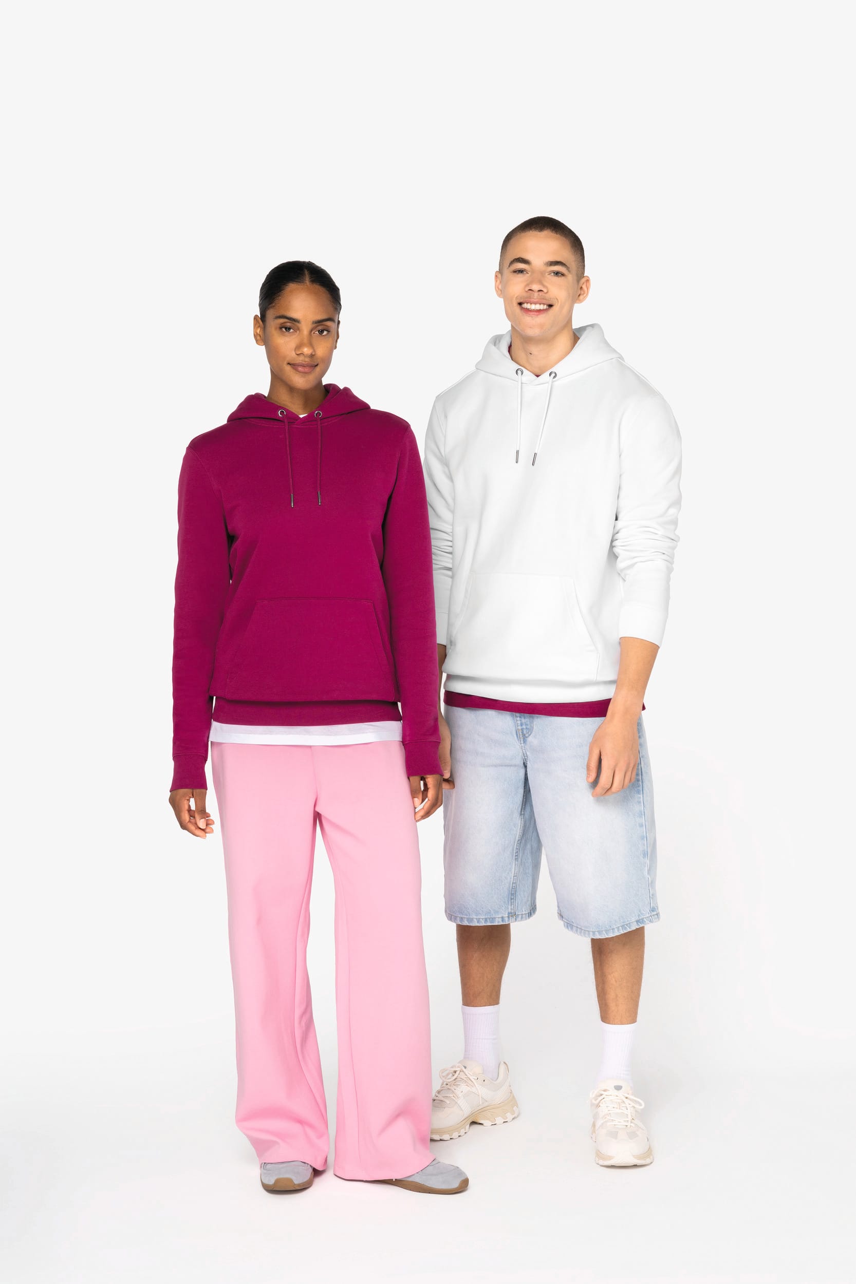 Sweatshirt sustentável com capuz unissexo