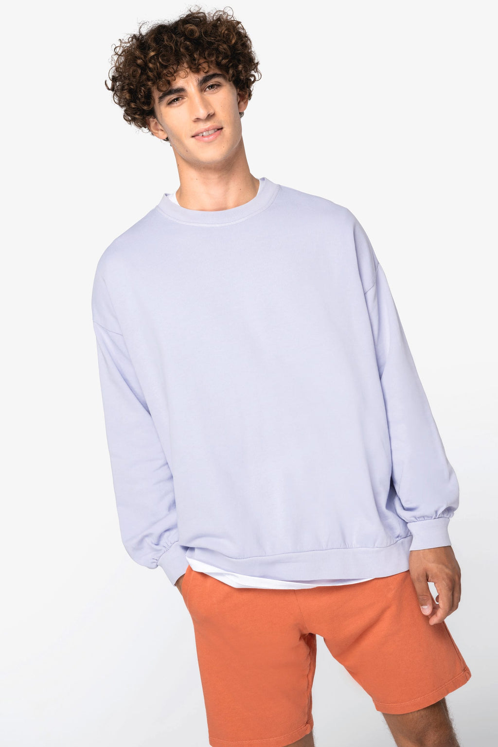 Sweatshirt sustentável oversize French Terry unissexo