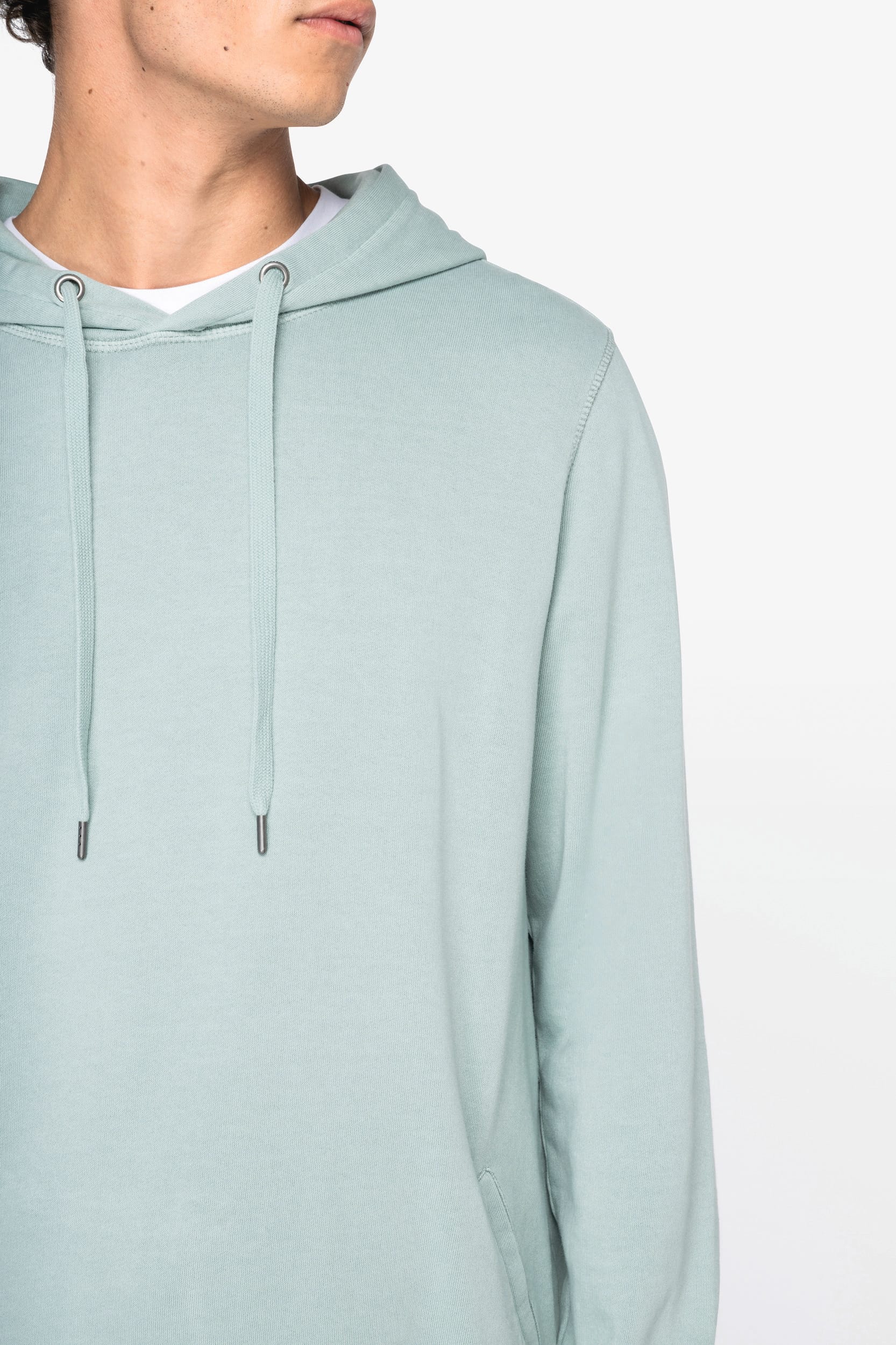 Sweatshirt sustentável com capuz French Terry unissexo