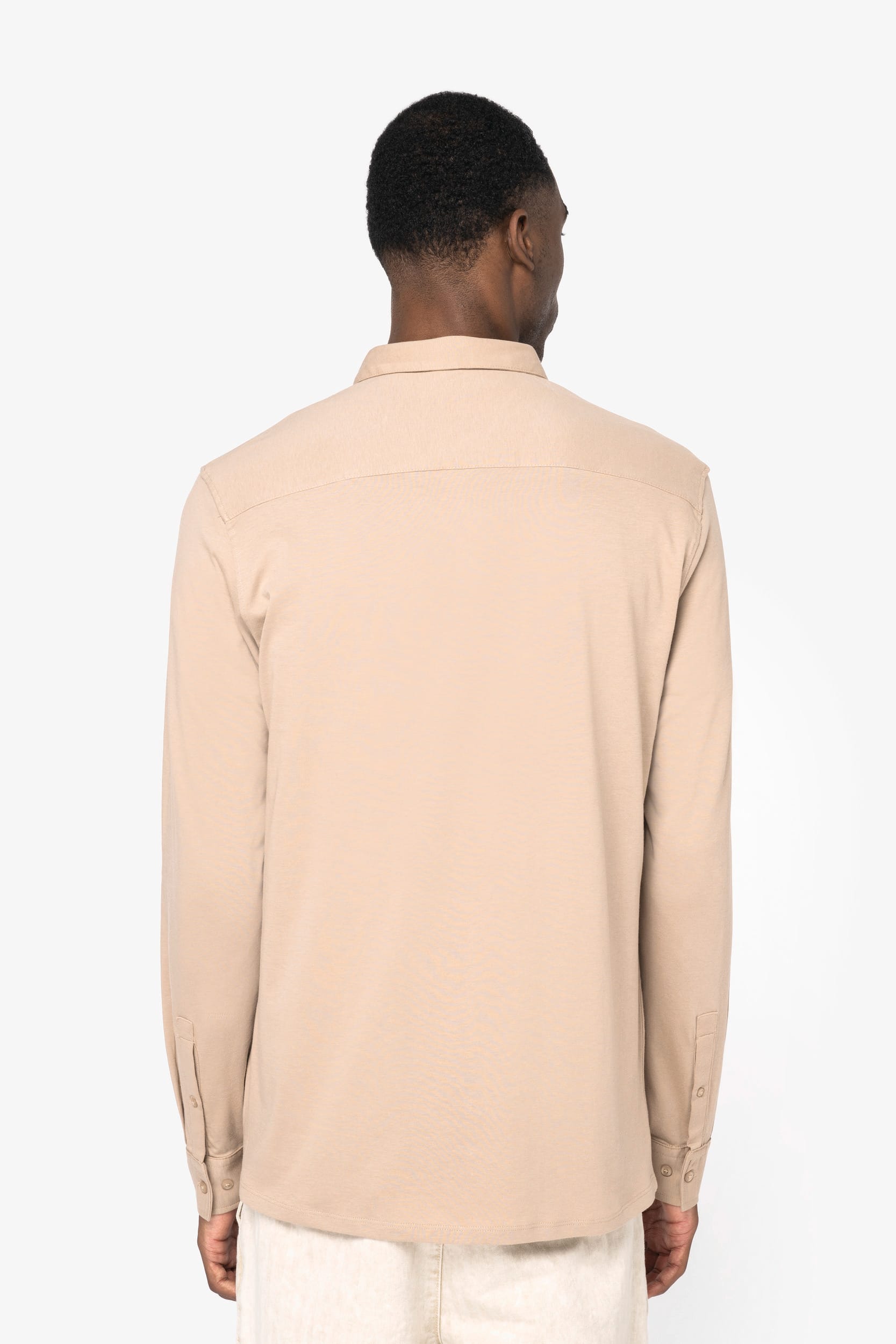Camisa sustentável em jersey de homem