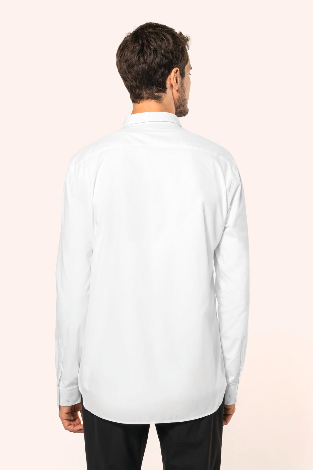 Camisa popeline manga comprida de homem