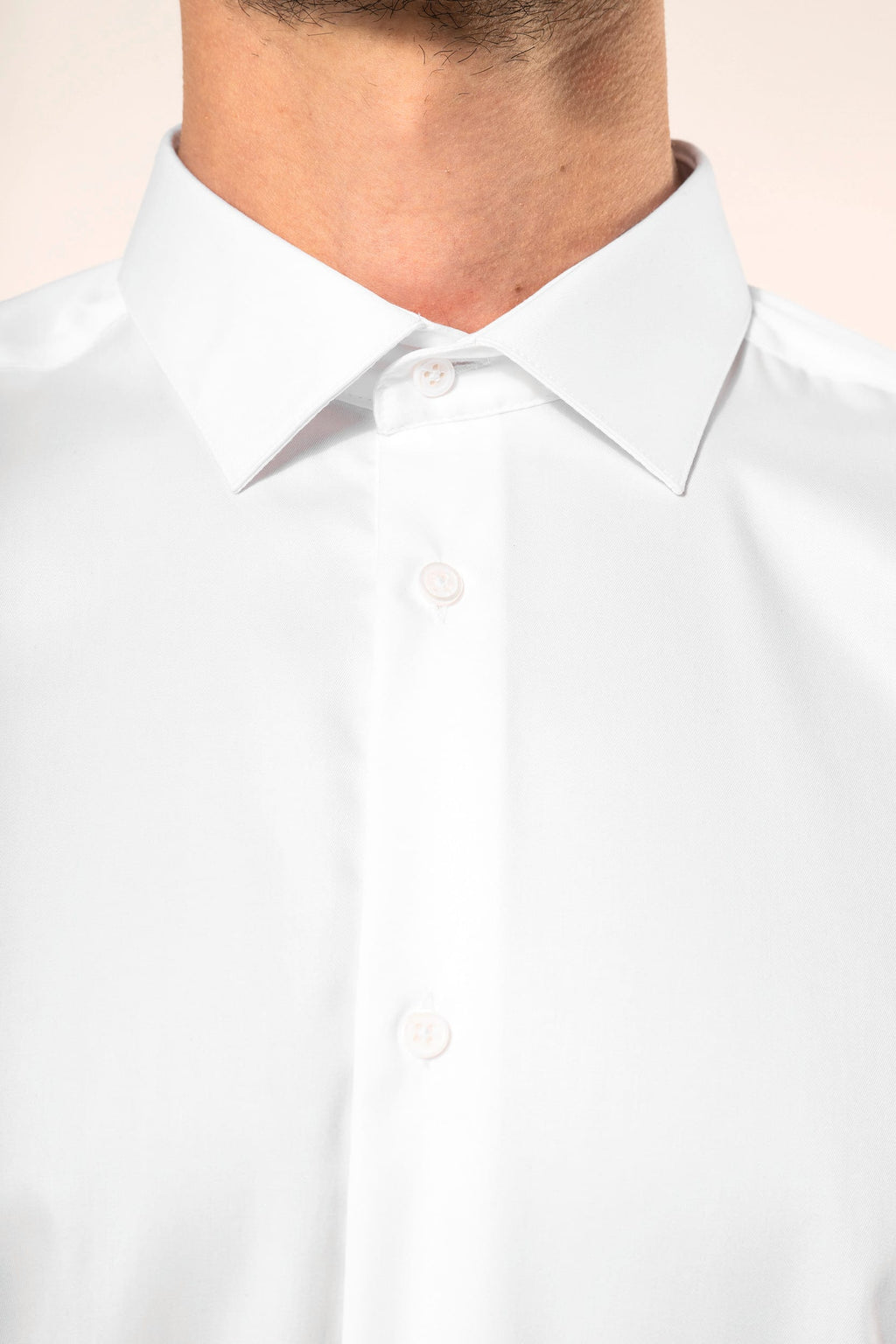 Camisa twill com manga comprida de homem
