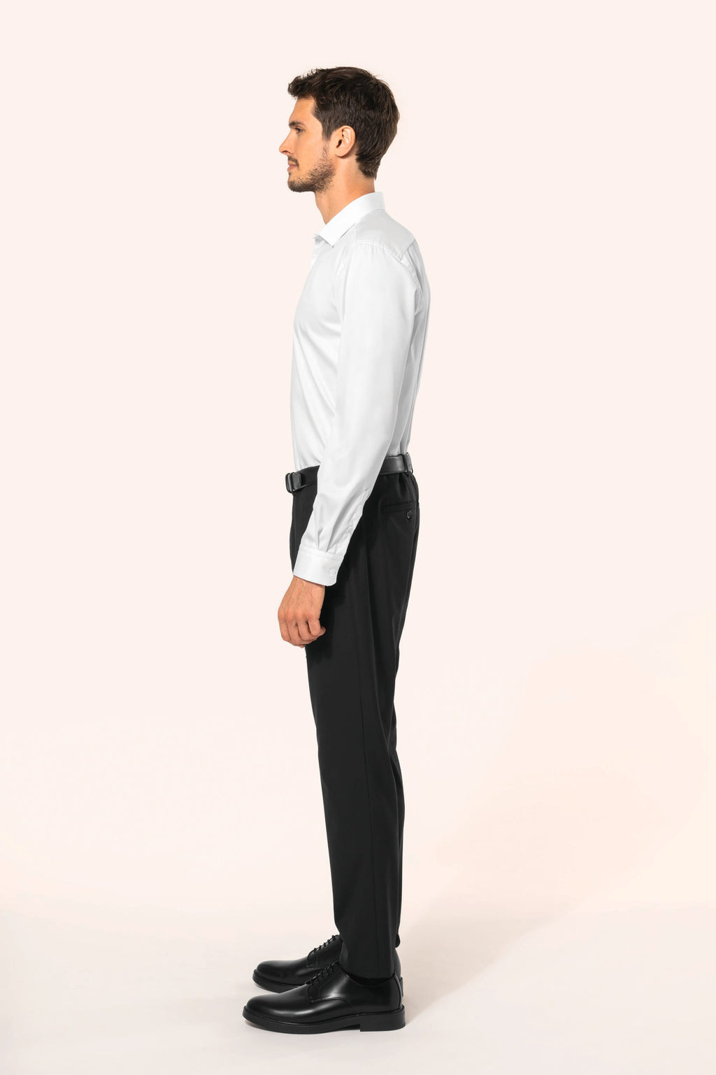 Camisa twill com manga comprida de homem