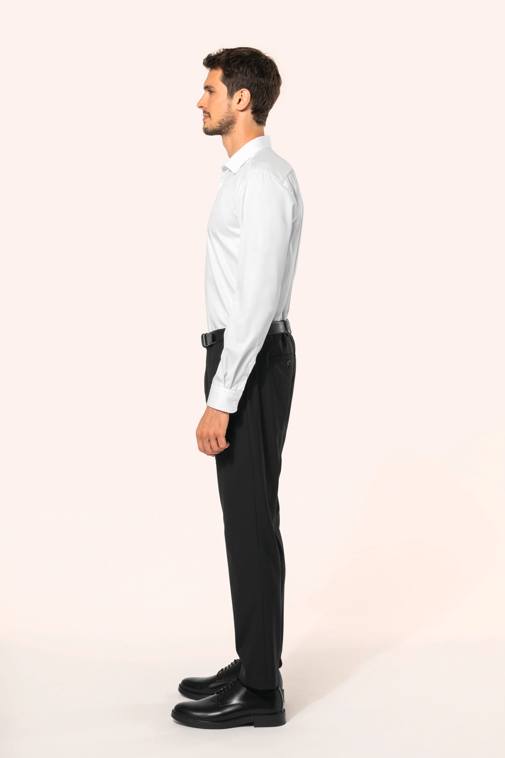 Camisa twill com manga comprida de homem