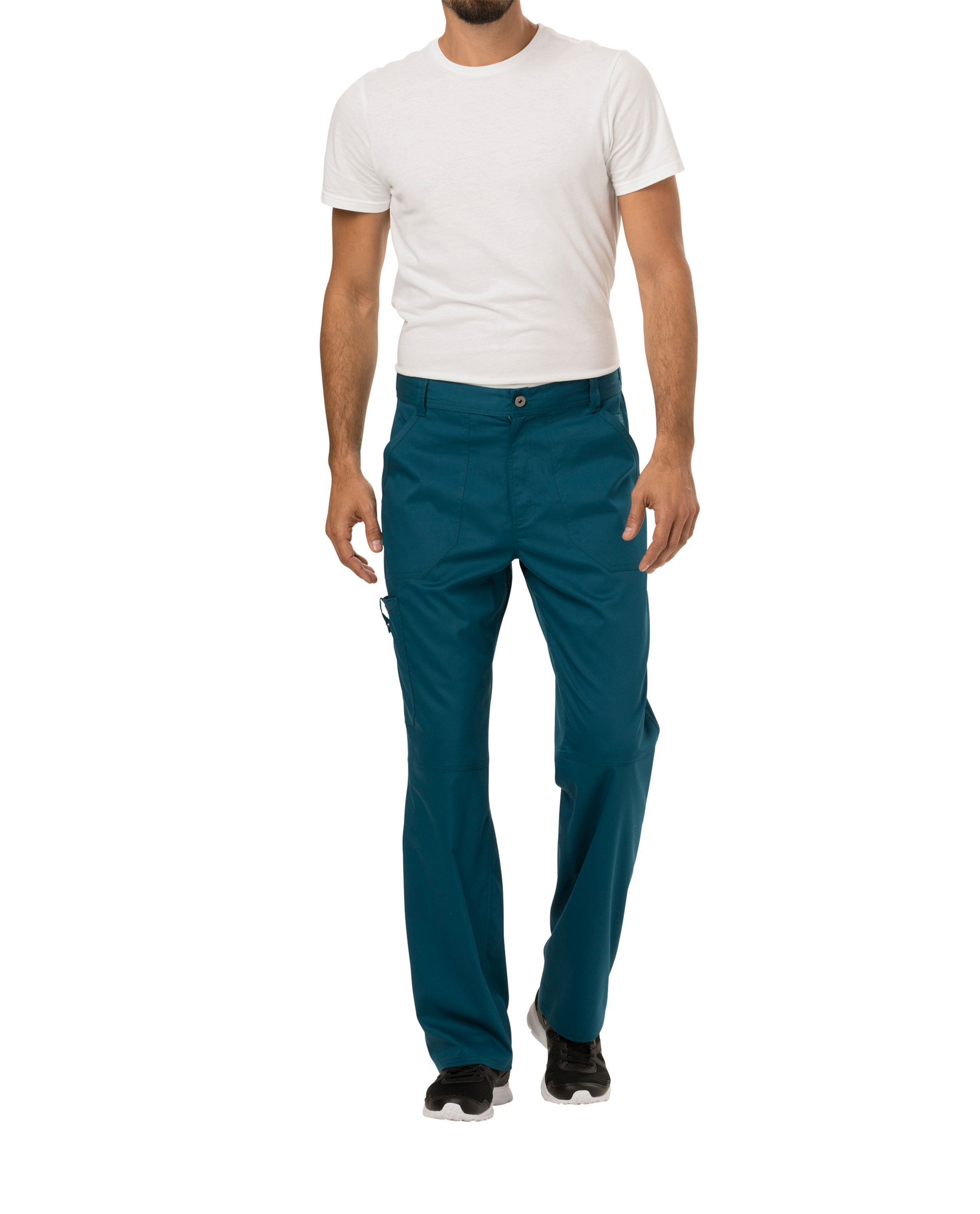 Calças cargo de homem - Azul caribenho