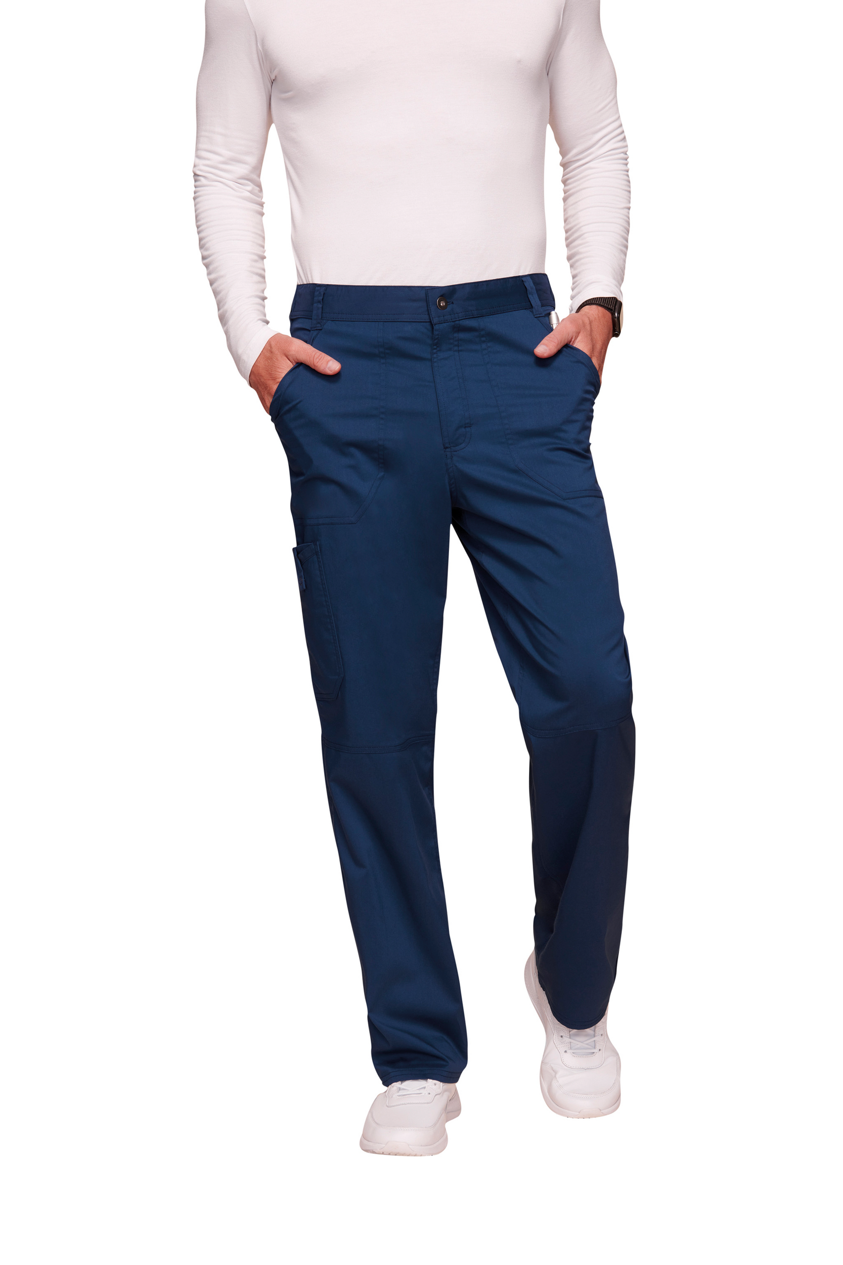 Calças cargo de homem - Azul marinho