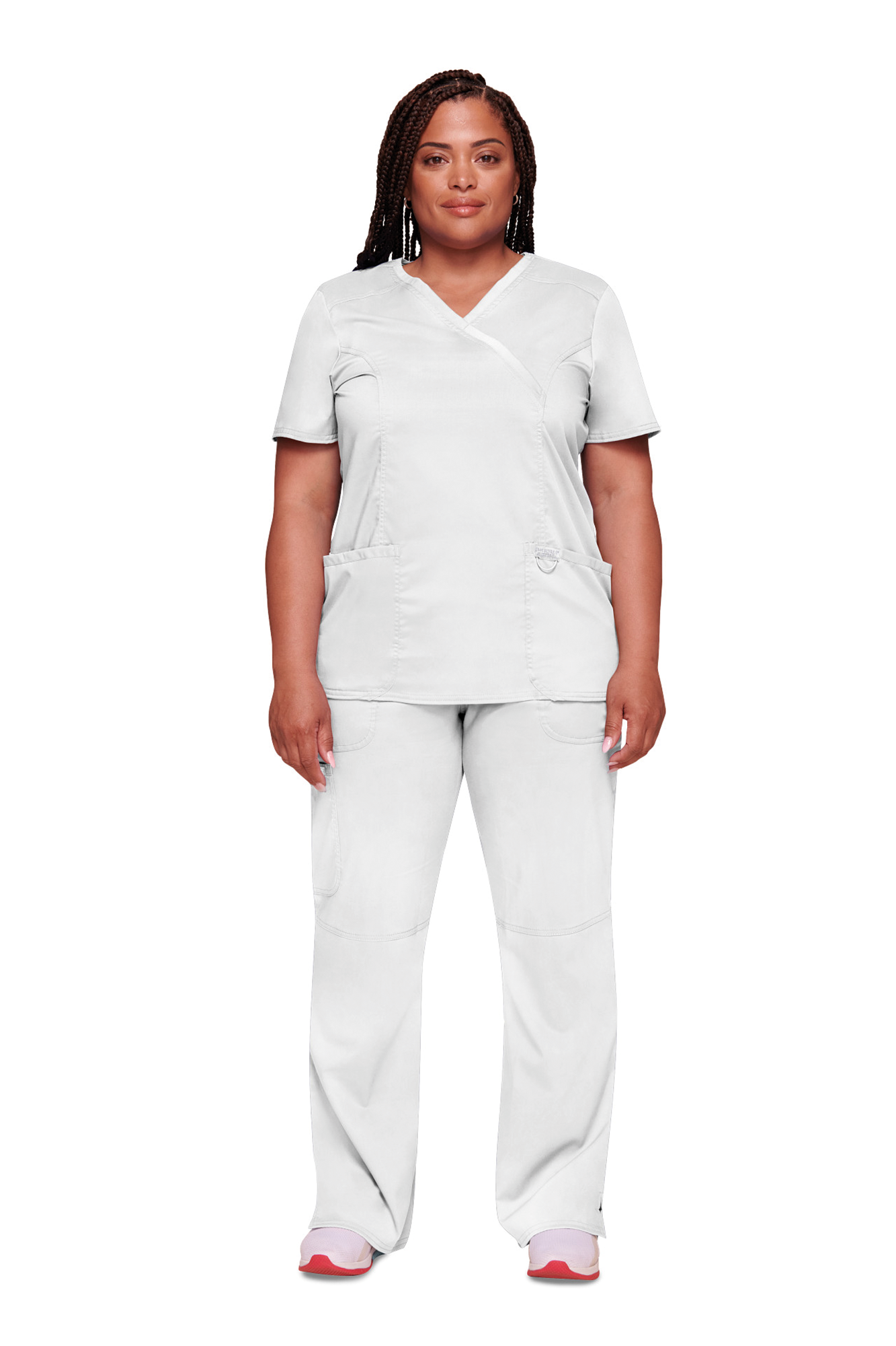 Túnica de Senhora em Viscose Stretch Corte Clássico - Branco