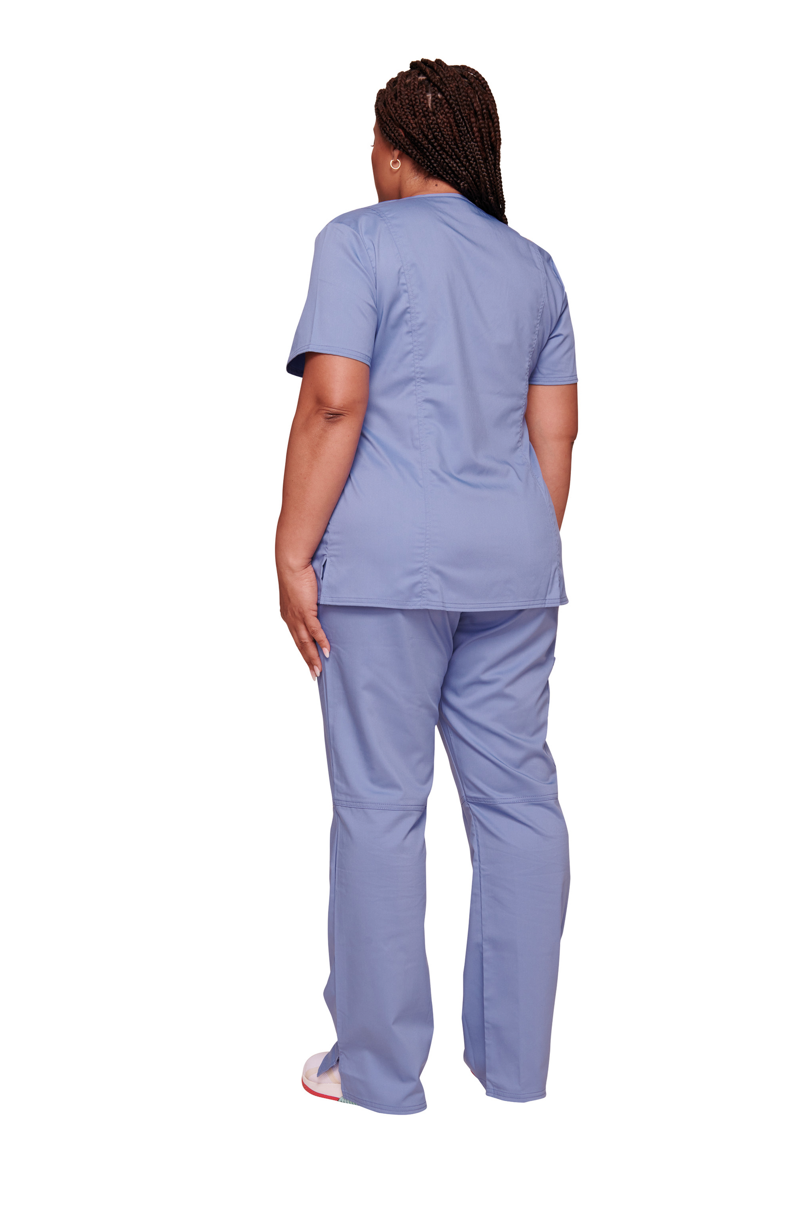 Túnica de Senhora em Viscose Stretch Corte Clássico - Azul céu
