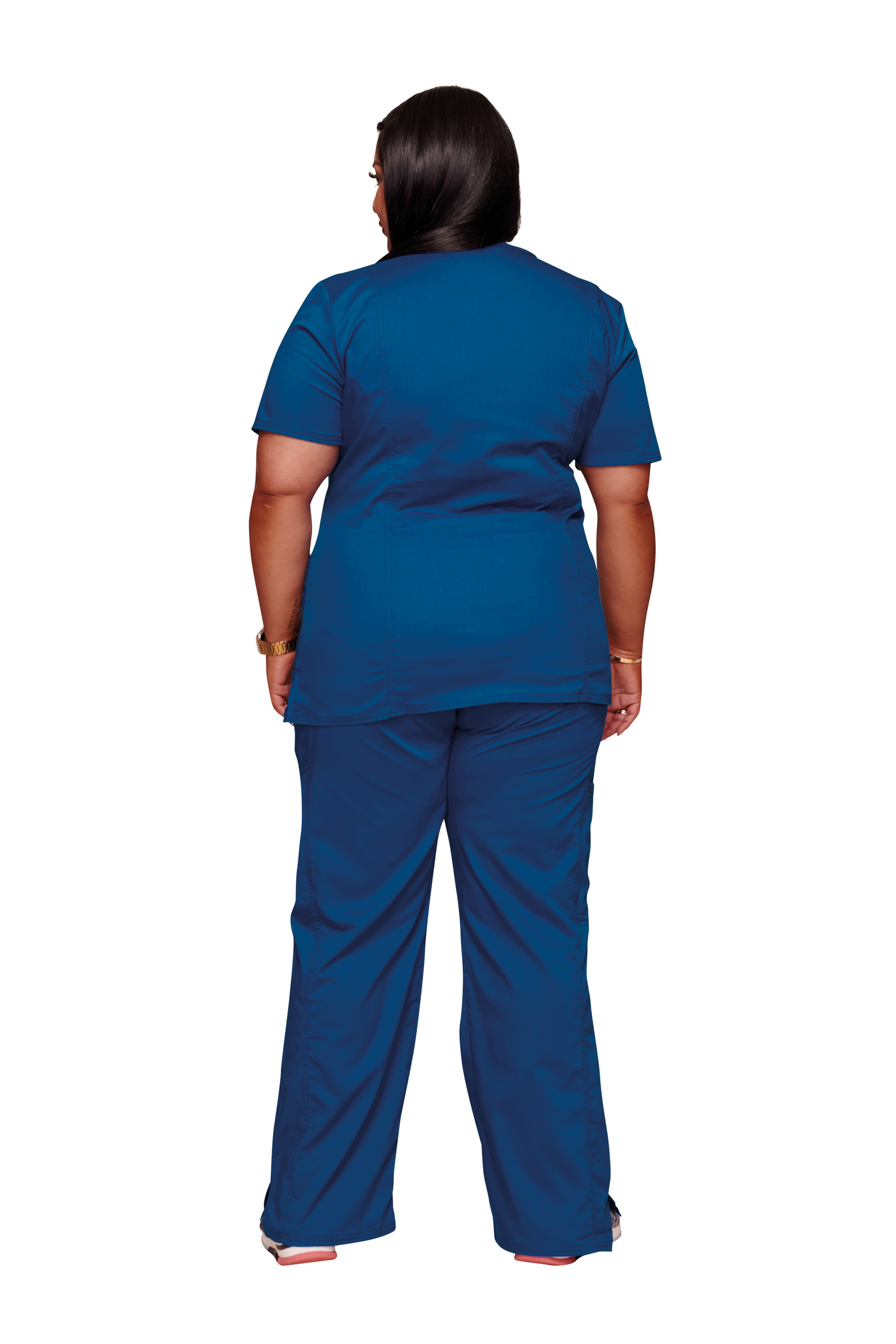 Túnica de Senhora em Viscose Stretch Corte Clássico - Azul azul royal