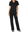 Túnica de Senhora em Viscose Stretch Corte Clássico - Preto