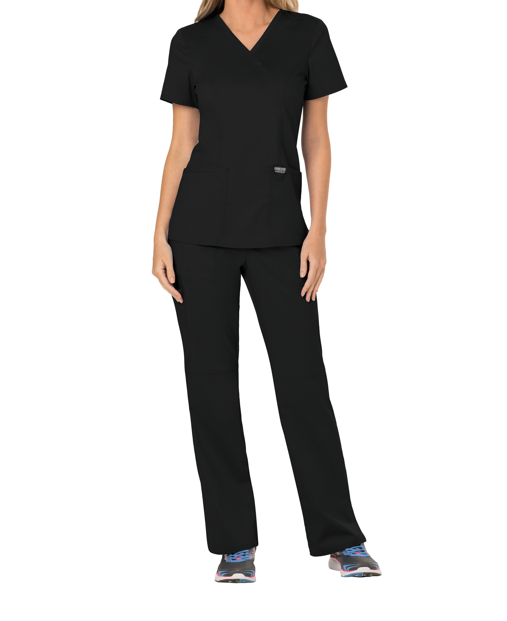 Túnica de Senhora em Viscose Stretch Corte Clássico - Preto