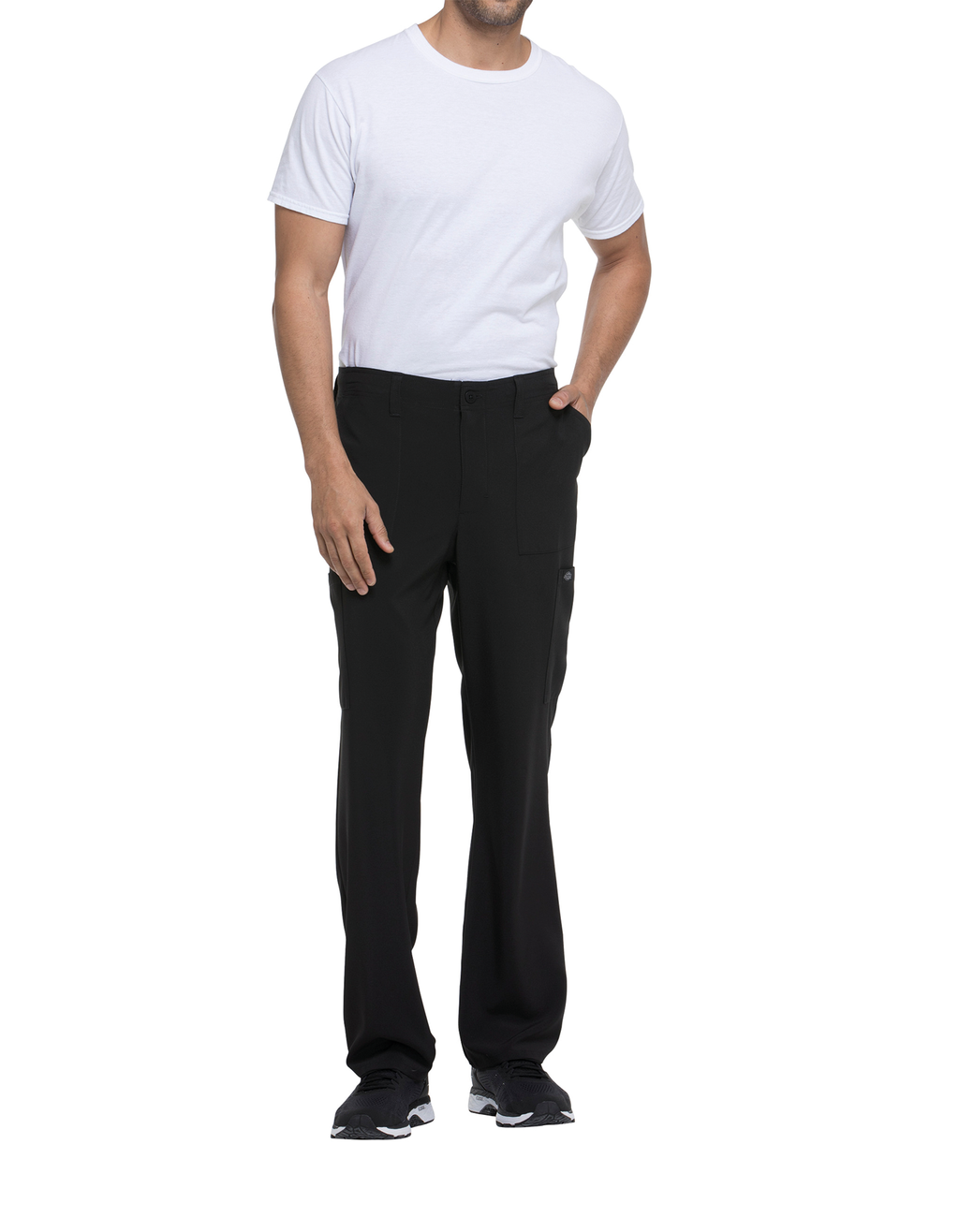 Calças com cintura ajustável com cordão de homem - Preto