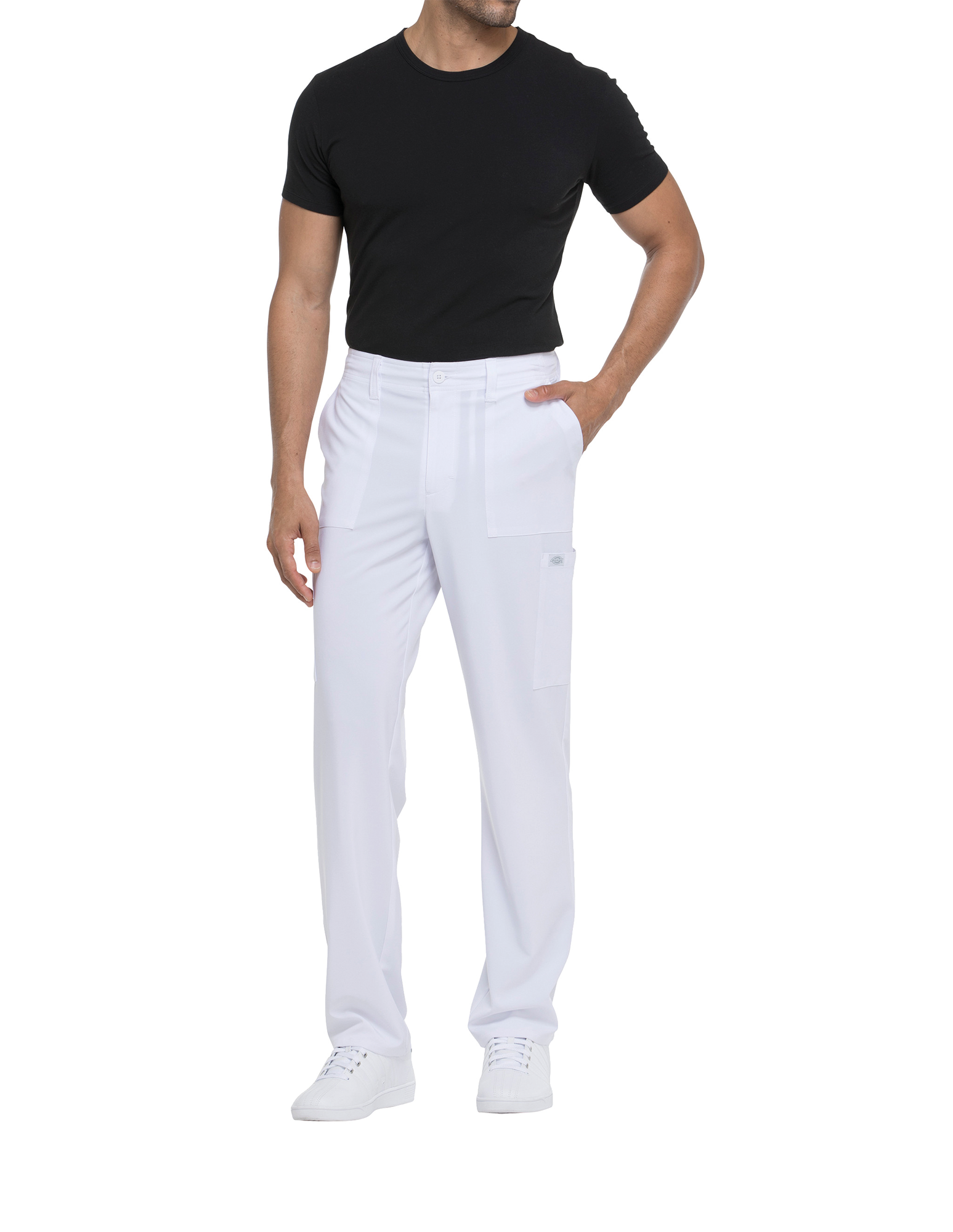 Calças com cintura ajustável com cordão de homem - Branco
