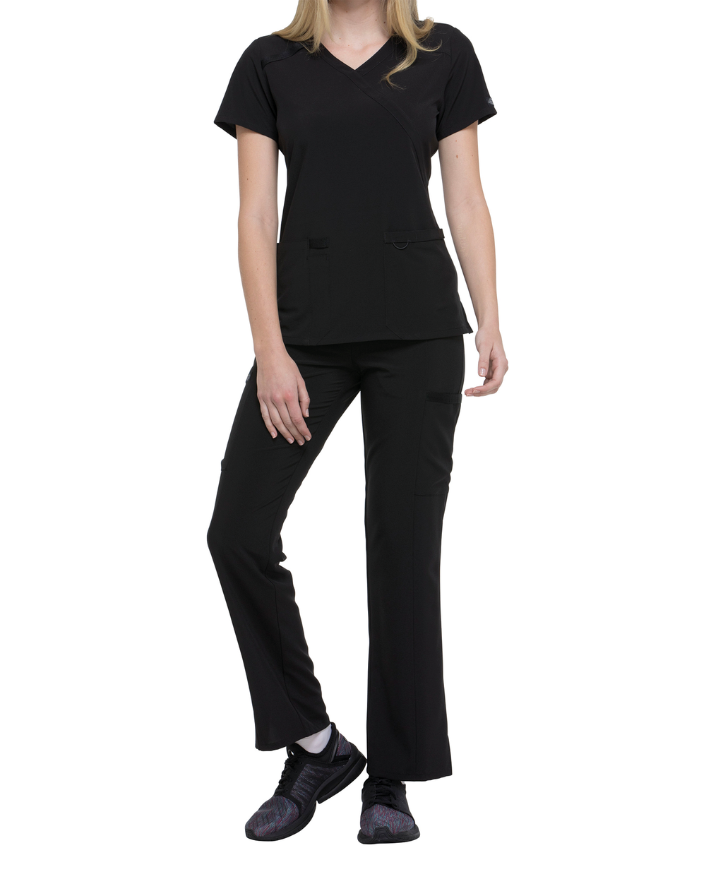 Túnica de Senhora em Poliéster Stretch Corte Contemporâneo - Preto