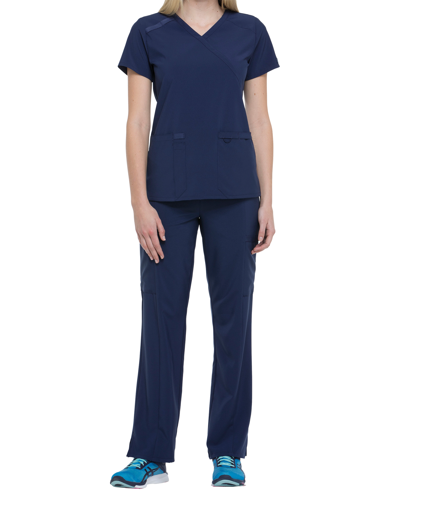 Túnica de Senhora em Poliéster Stretch Corte Contemporâneo - Azul marinho