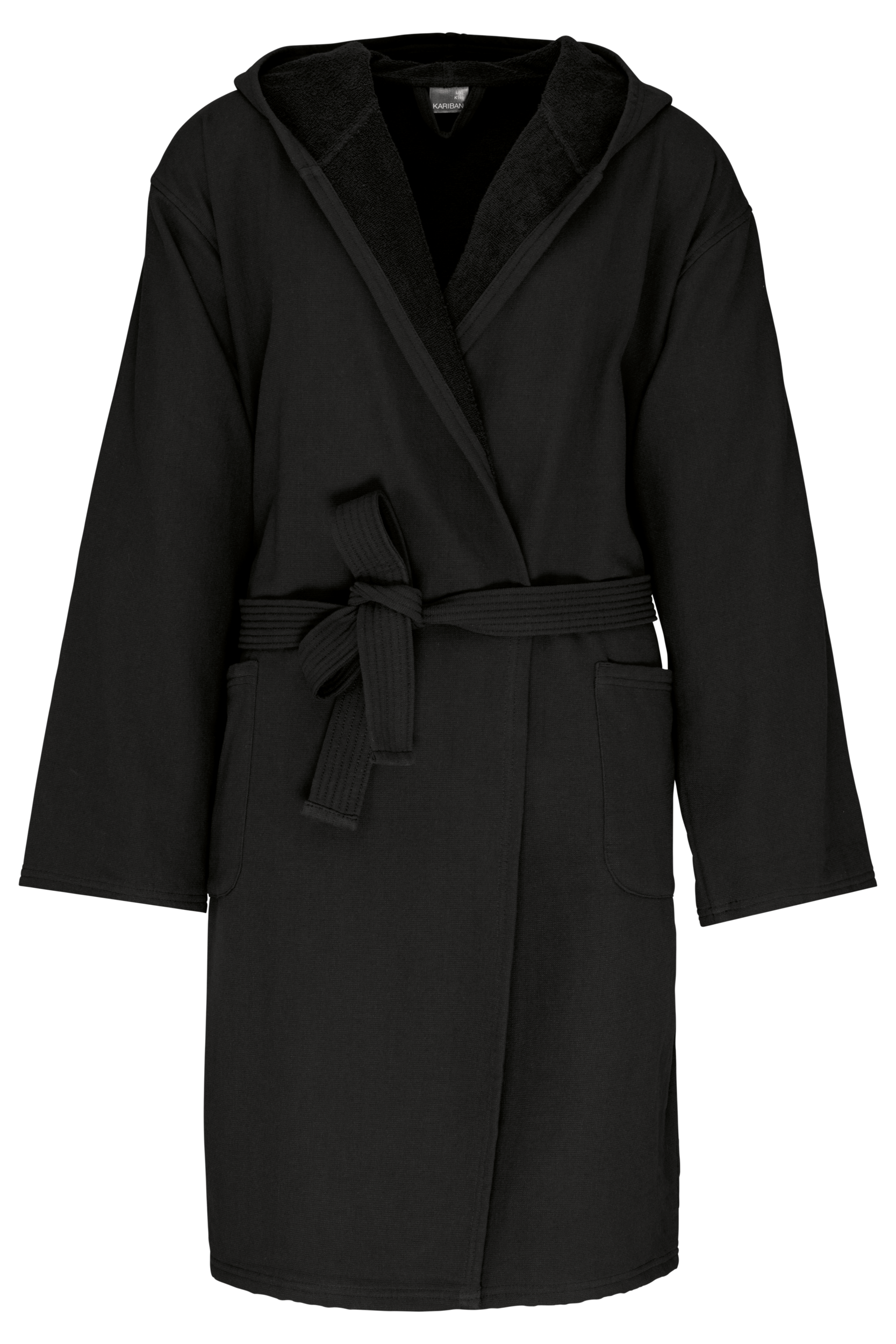 Robe de banho com capuz Bio - Preto