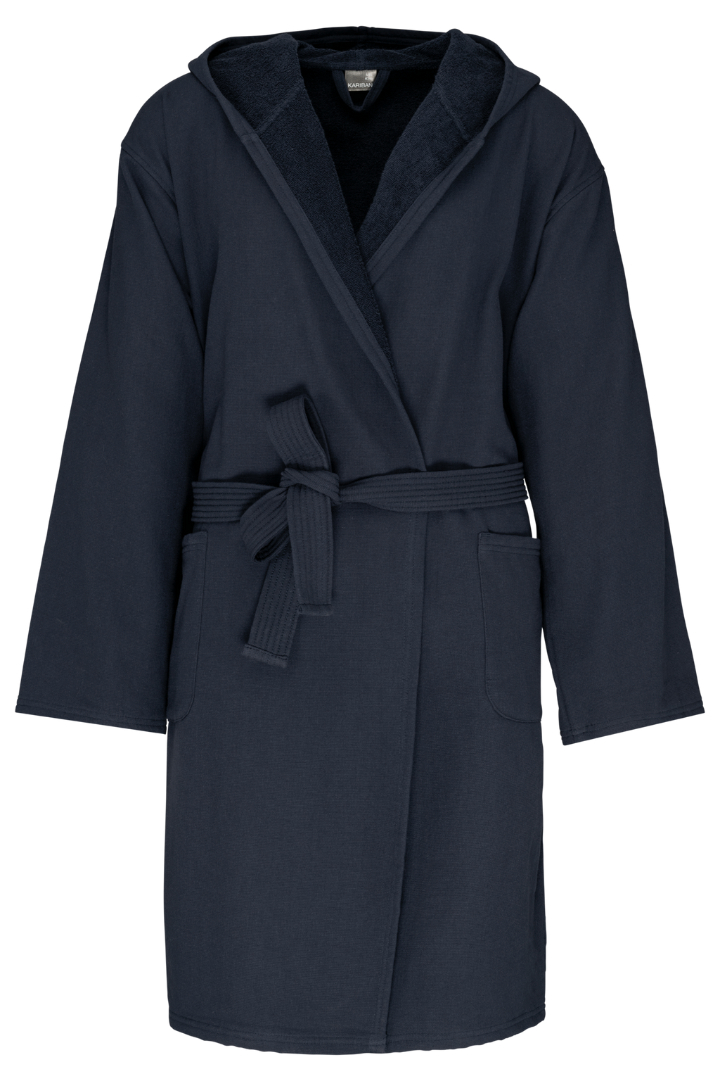 Robe de banho com capuz Bio - Azul marinho