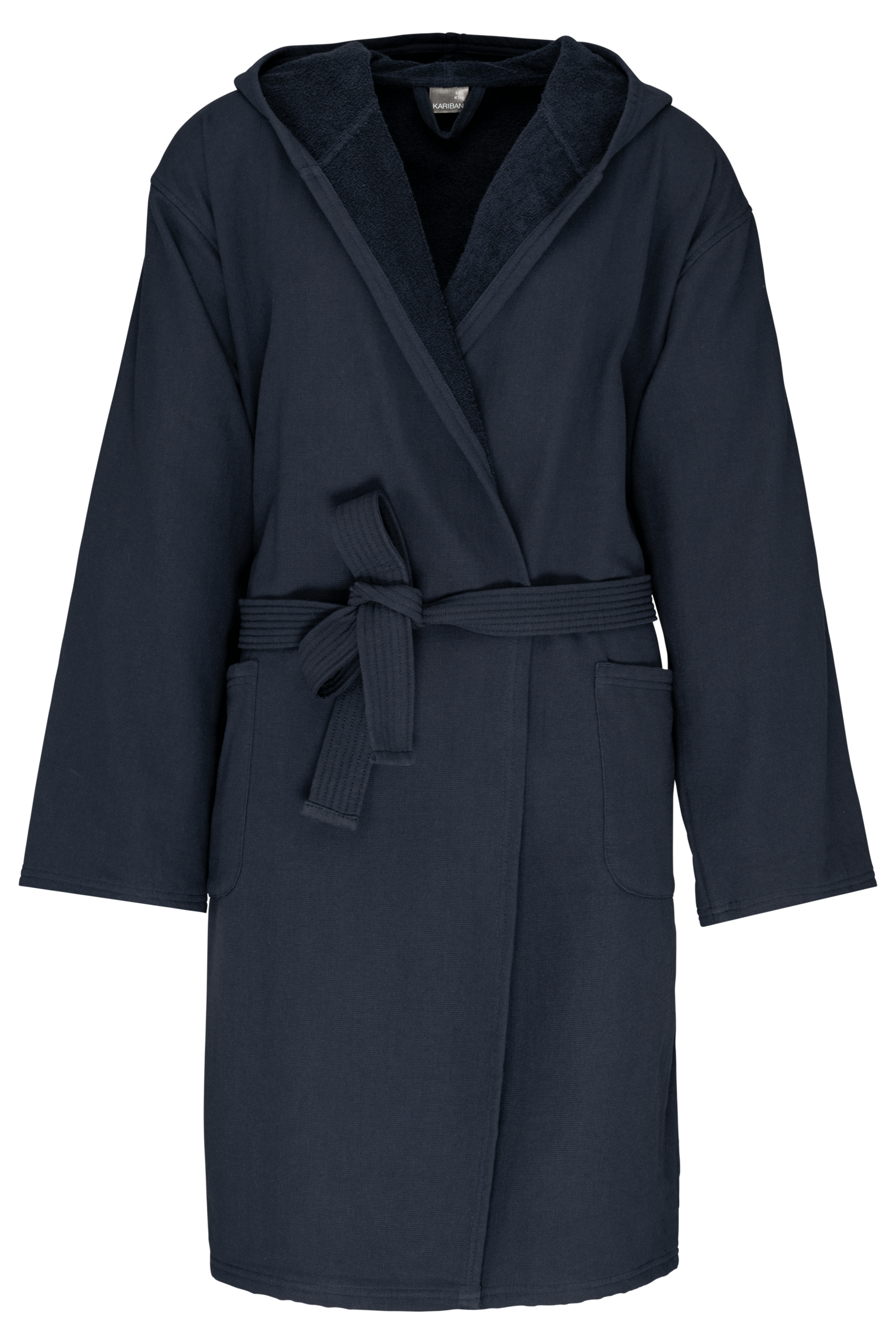 Robe de banho com capuz Bio - Azul marinho