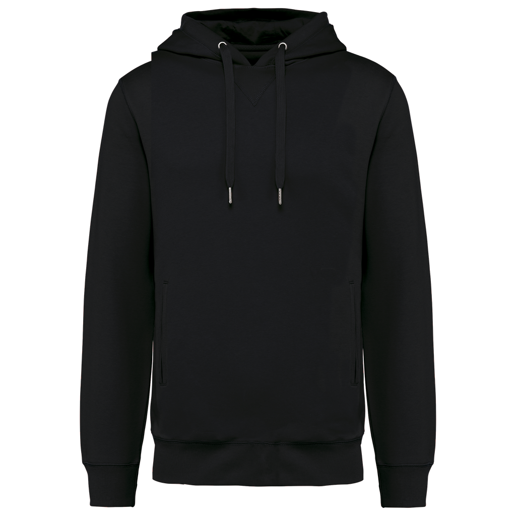 Sweatshirt com capuz sustentável unissexo - Preto